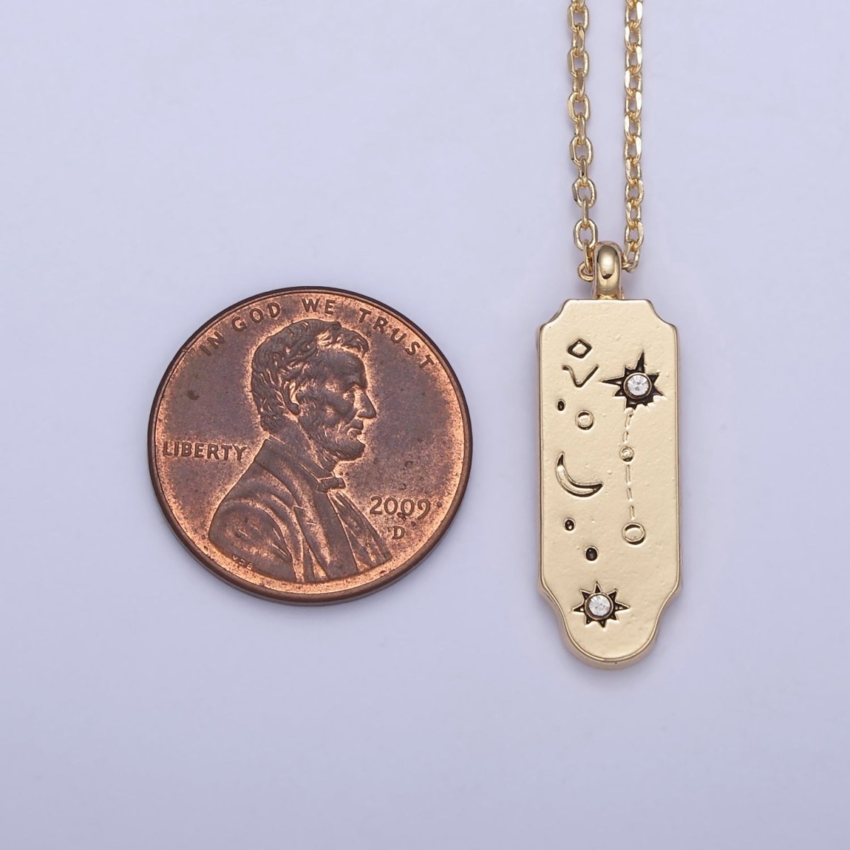 Constellation Zodiac Charms Necklace Astrology Zodiac Necklace Charms, 12 Zodiac Charms Ready to Wear Necklace for Personalized Jewelry Wholesale | WA-491 to WA-502 Clearance Pricing - DLUXCA