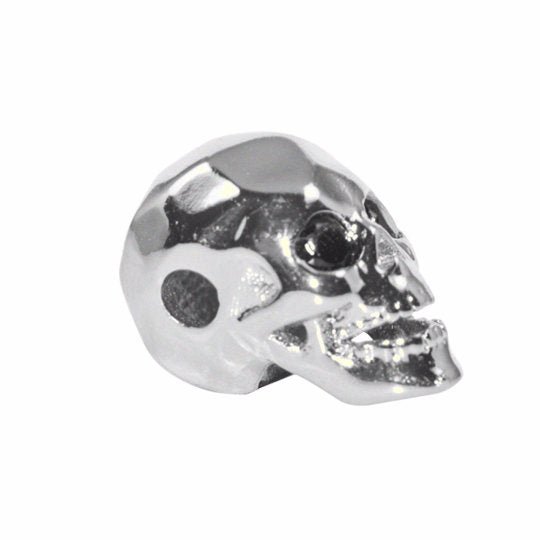 Copper Gold Filled Death Skull Head Design, Bead Making, Jewelry Bracelet Making Spacer Connector Charm for Halloween, Day of the Death, B-155 - DLUXCA