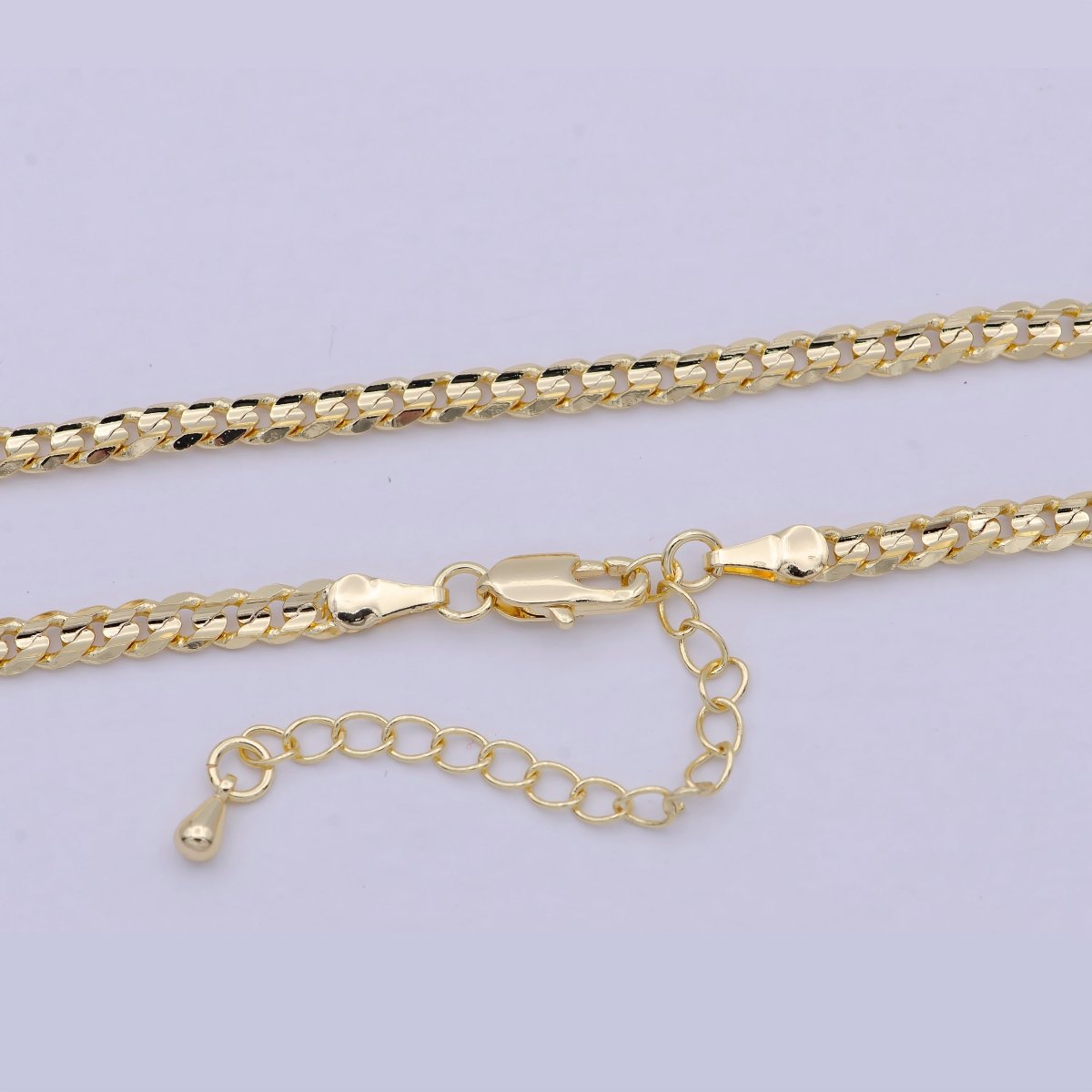 Cuban Chain Necklace, Thick Gold Chain Necklace 3.6mm Chain Necklace, Jewelry for Men and Women, Curb Chain Necklace Statement Jewelry | WA-831 Clearance Pricing - DLUXCA