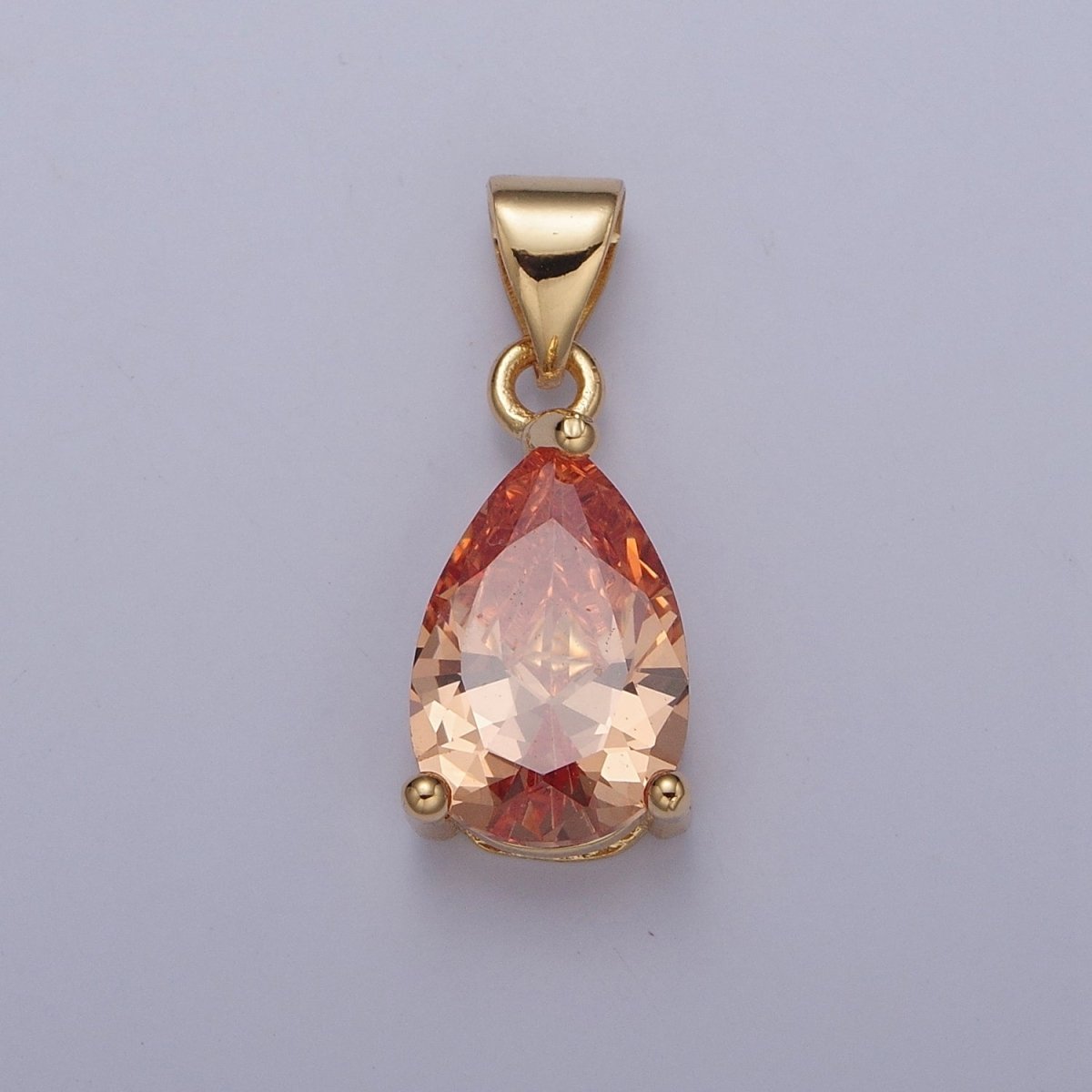 Cubic Zirconia Teardrop Pendant For Jewelry Making I-098 I-124 I-136 I-144 I-146 I-147 I-150 - DLUXCA