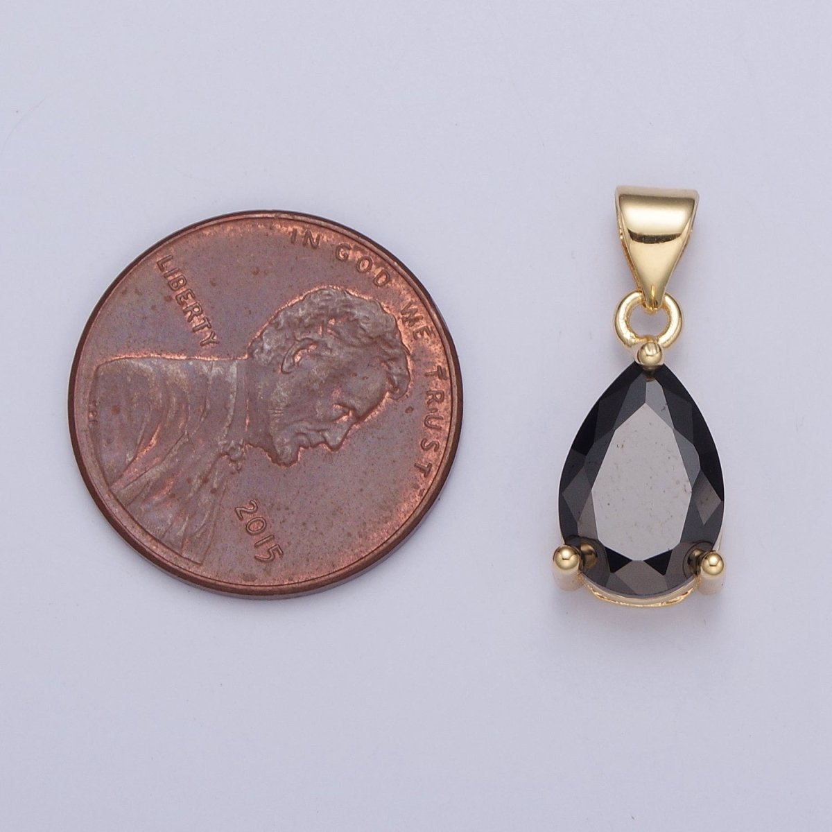 Cubic Zirconia Teardrop Pendant For Jewelry Making I-098 I-124 I-136 I-144 I-146 I-147 I-150 - DLUXCA