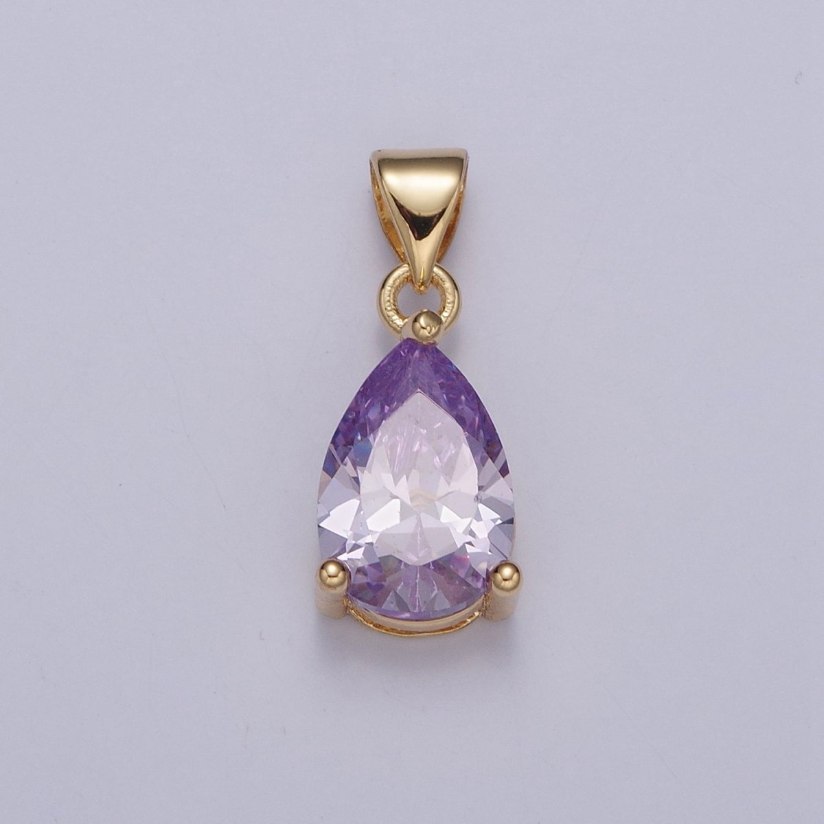 Cubic Zirconia Teardrop Pendant For Jewelry Making I-098 I-124 I-136 I-144 I-146 I-147 I-150 - DLUXCA