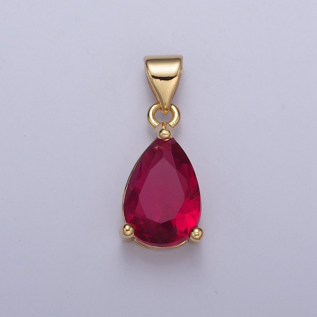 Cubic Zirconia Teardrop Pendant For Jewelry Making I-098 I-124 I-136 I-144 I-146 I-147 I-150 - DLUXCA