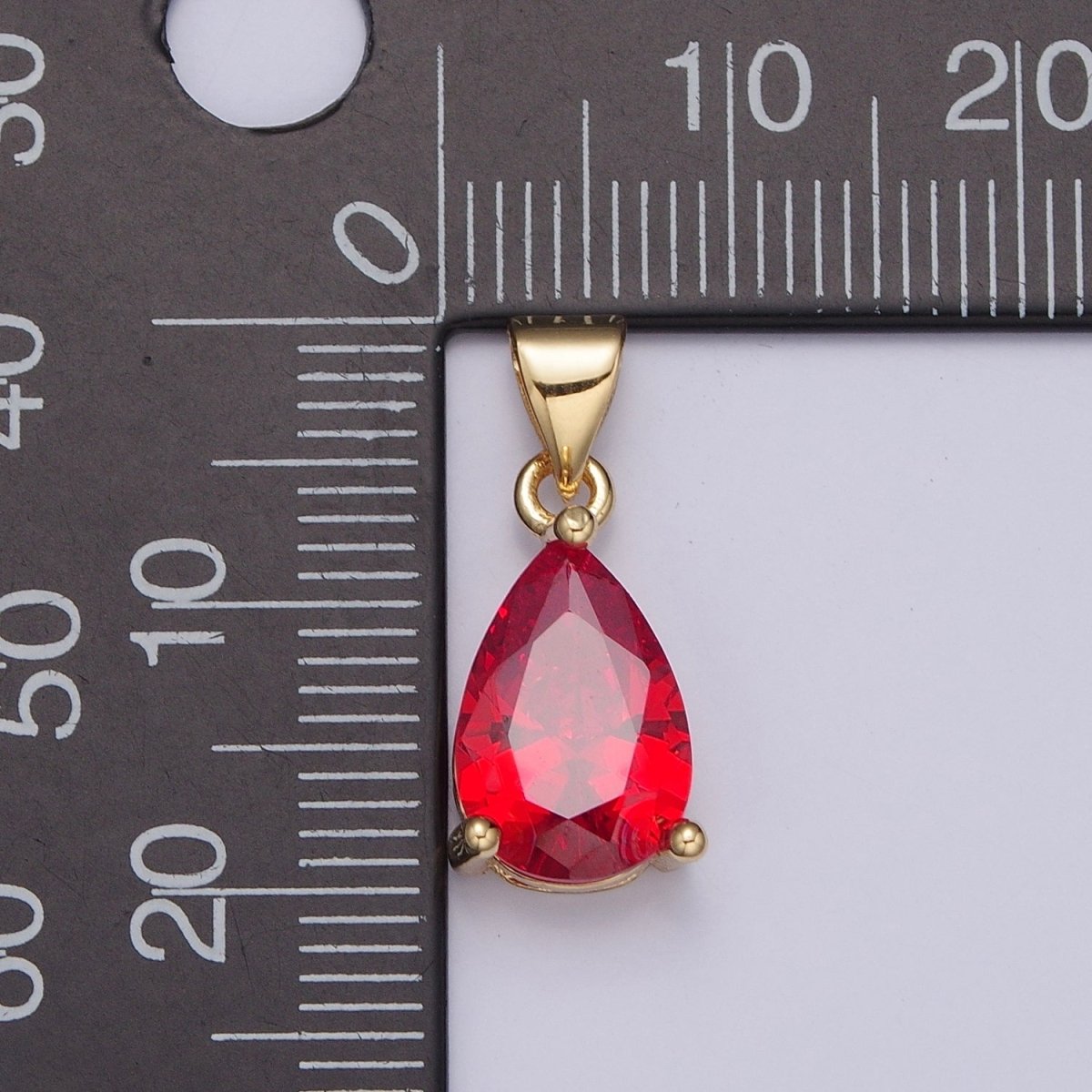 Cubic Zirconia Teardrop Pendant For Jewelry Making I-098 I-124 I-136 I-144 I-146 I-147 I-150 - DLUXCA