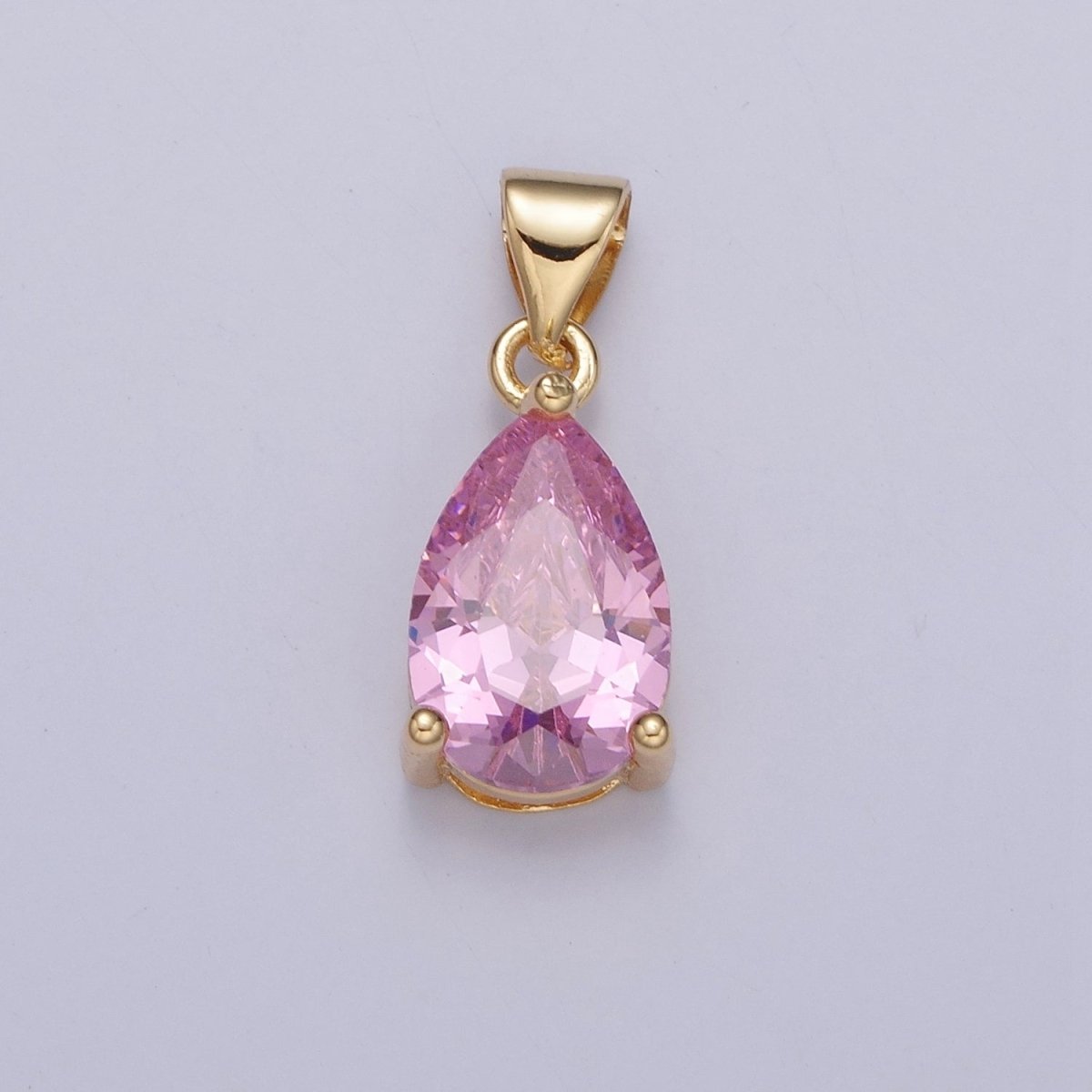 Cubic Zirconia Teardrop Pendant For Jewelry Making I-098 I-124 I-136 I-144 I-146 I-147 I-150 - DLUXCA