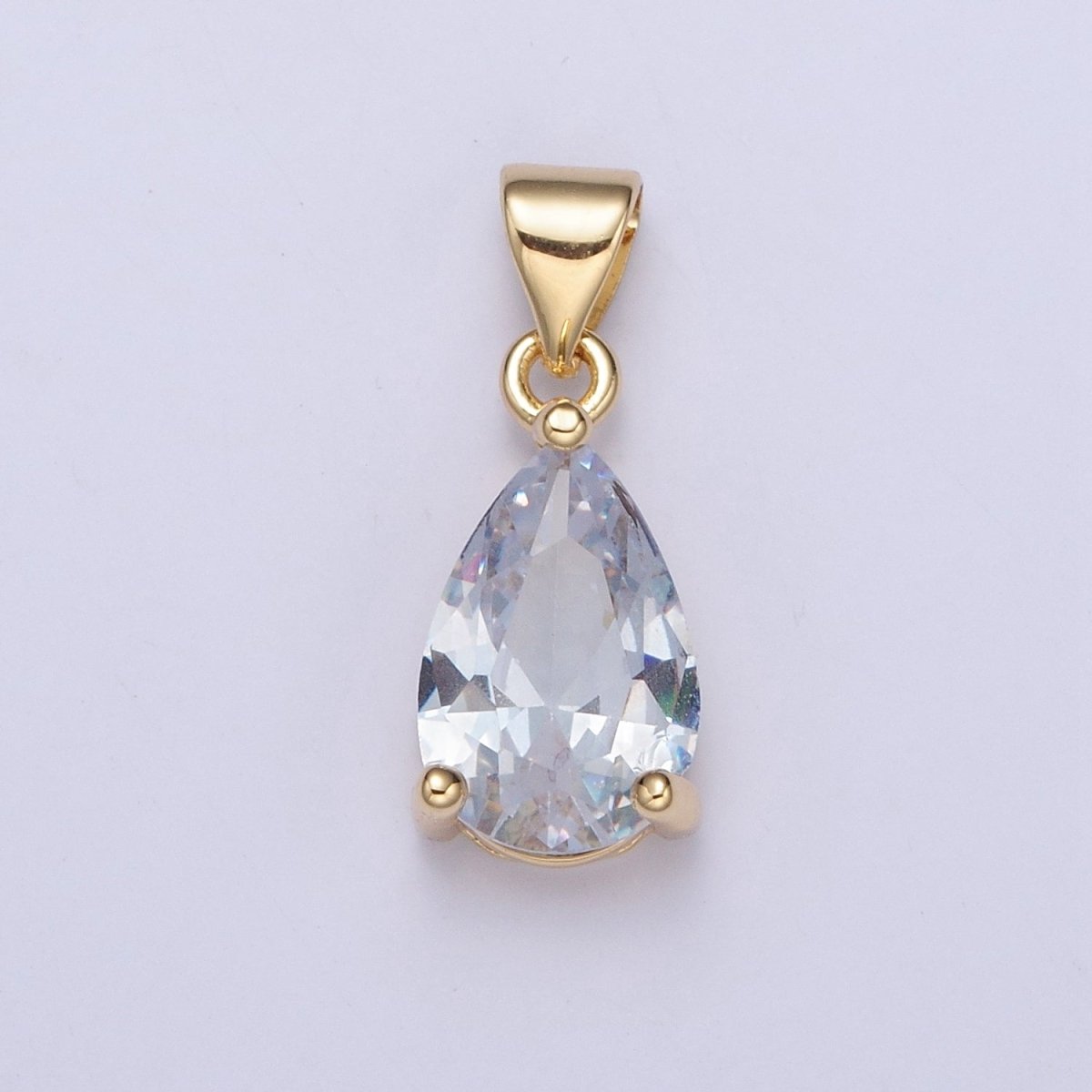 Cubic Zirconia Teardrop Pendant For Jewelry Making I-098 I-124 I-136 I-144 I-146 I-147 I-150 - DLUXCA