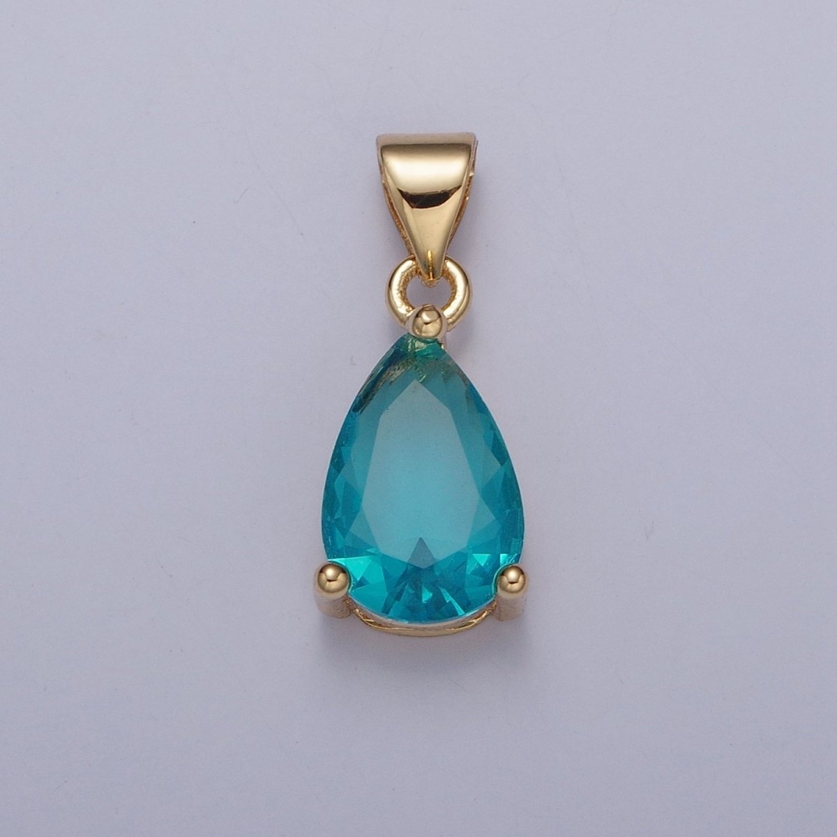 Cubic Zirconia Teardrop Pendant For Jewelry Making I-098 I-124 I-136 I-144 I-146 I-147 I-150 - DLUXCA