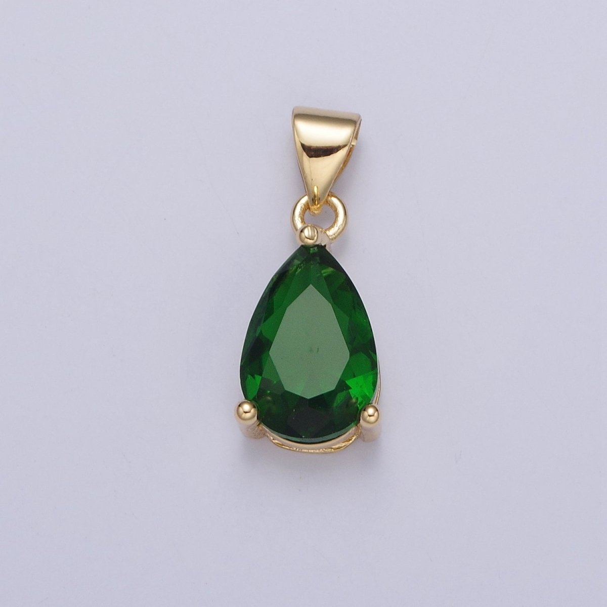 Cubic Zirconia Teardrop Pendant For Jewelry Making I-098 I-124 I-136 I-144 I-146 I-147 I-150 - DLUXCA
