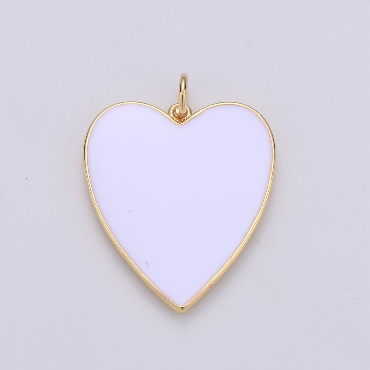 Cute Enamel Colorful Heart Gold Filled Charm - D-658 TO D-664 E-161 - DLUXCA