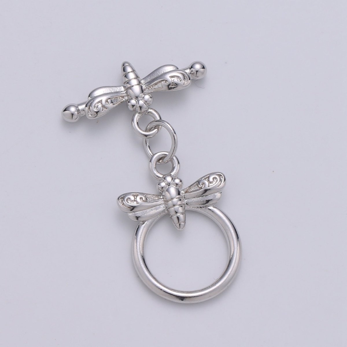 Cute Gold Toggle Clasp, Rose Gold , Black, Silver Bee Toggle Clasps Fancy Design OT Clasp WHOLESALE Supply for Bracelet Necklace Component L-114~L-117 - DLUXCA