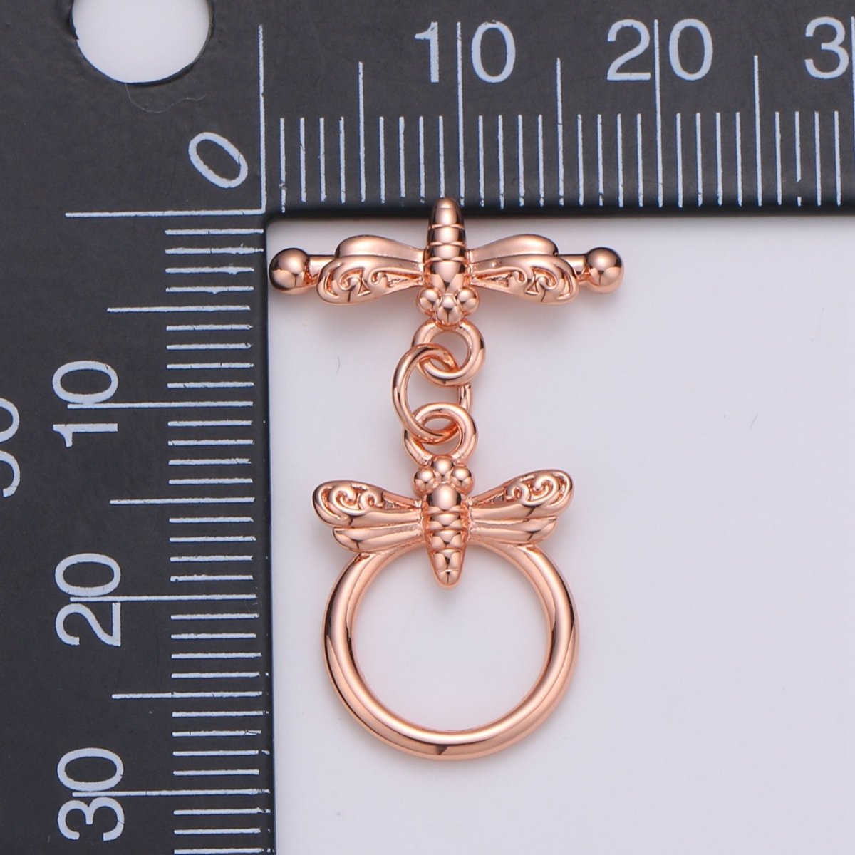 Cute Gold Toggle Clasp, Rose Gold , Black, Silver Bee Toggle Clasps Fancy Design OT Clasp WHOLESALE Supply for Bracelet Necklace Component L-114~L-117 - DLUXCA