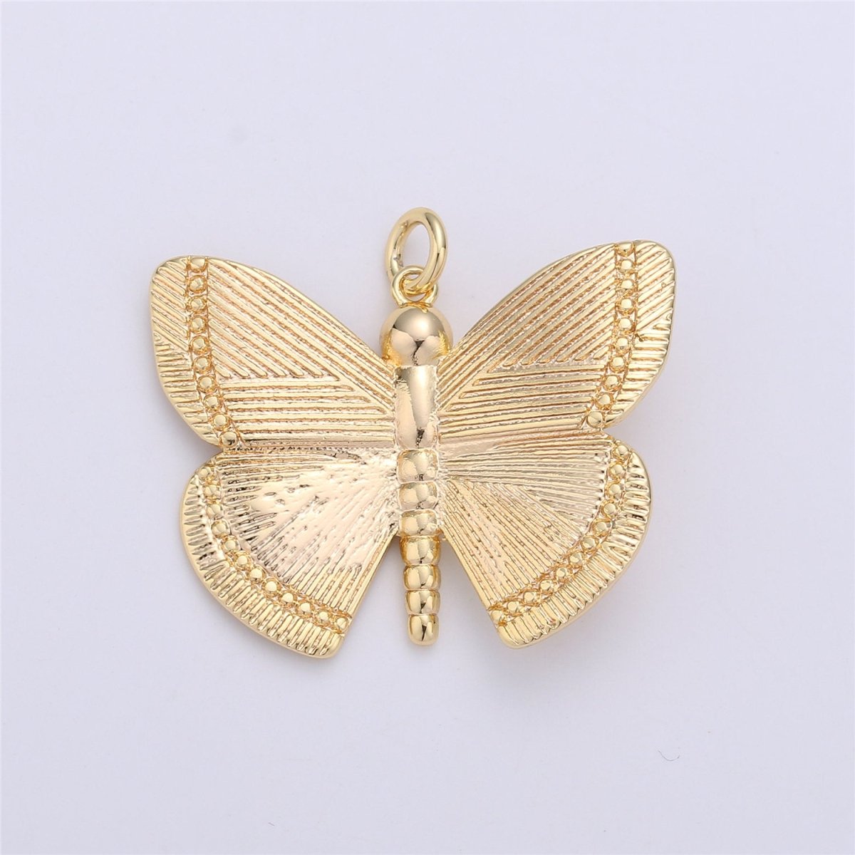 Dainty 14k Gold Filled Butterfly Pendant Gold Butterfly Charms for Bracelet, Earring, Necklace Charms for Jewelry Making Supply D-491 C-653 - DLUXCA