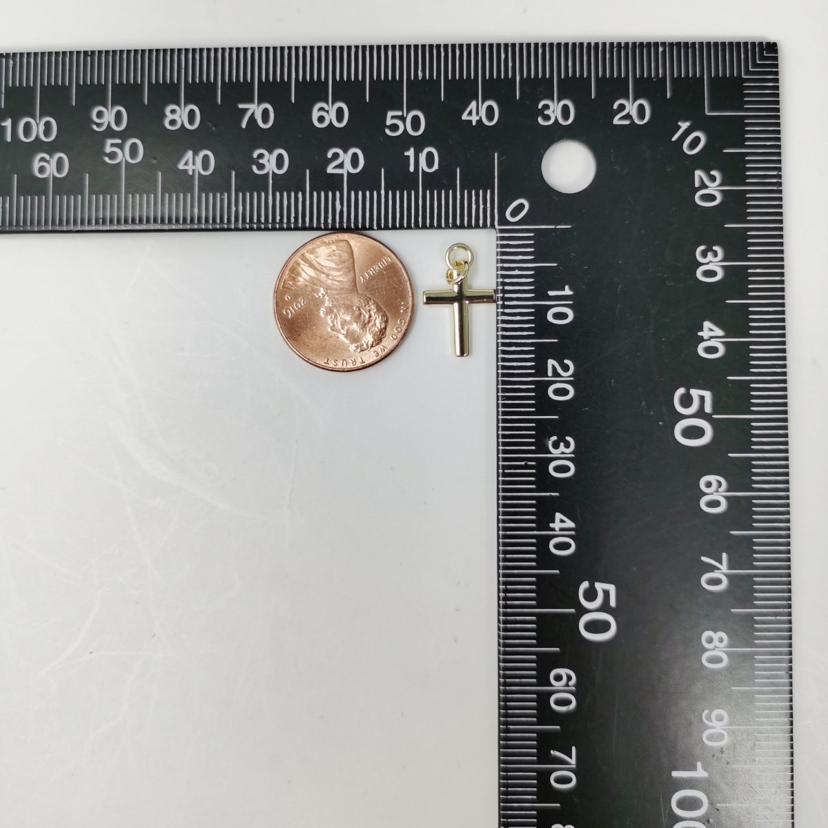 Dainty 14k Gold Filled Cross Charm for Bracelet Earring Necklace Rosary Component Minimalist Religious Jewelry Charm D-482 - DLUXCA