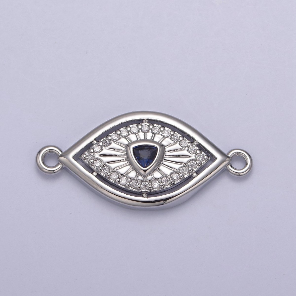 Dainty 14k Gold Filled Evil eye Charm Connector for Bracelet Necklace Component Link Connector Finding Supply N-137 - N-144 - DLUXCA