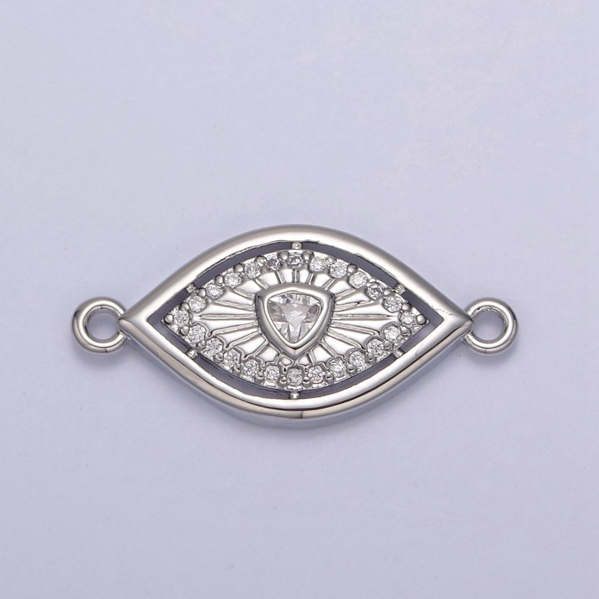 Dainty 14k Gold Filled Evil eye Charm Connector for Bracelet Necklace Component Link Connector Finding Supply N-137 - N-144 - DLUXCA