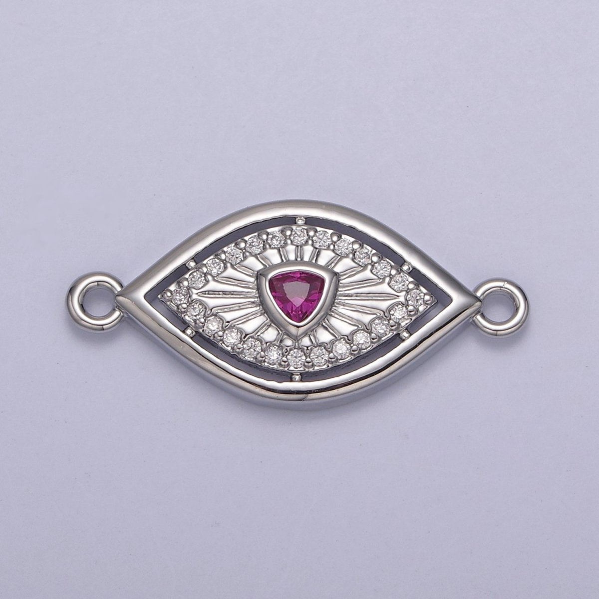 Dainty 14k Gold Filled Evil eye Charm Connector for Bracelet Necklace Component Link Connector Finding Supply N-137 - N-144 - DLUXCA