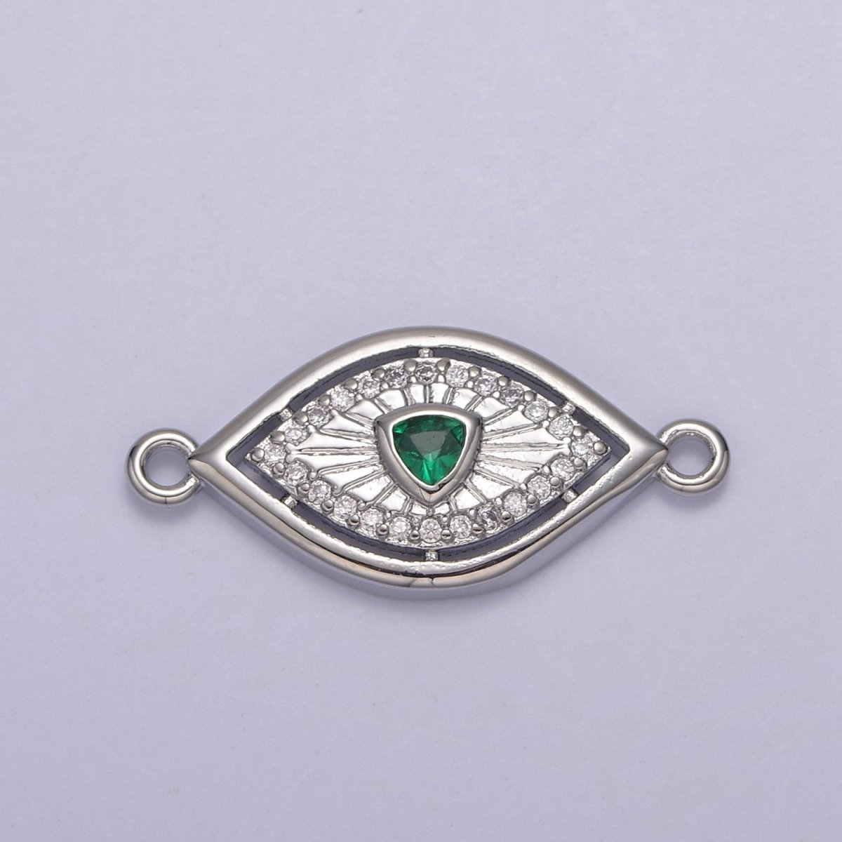 Dainty 14k Gold Filled Evil eye Charm Connector for Bracelet Necklace Component Link Connector Finding Supply N-137 - N-144 - DLUXCA