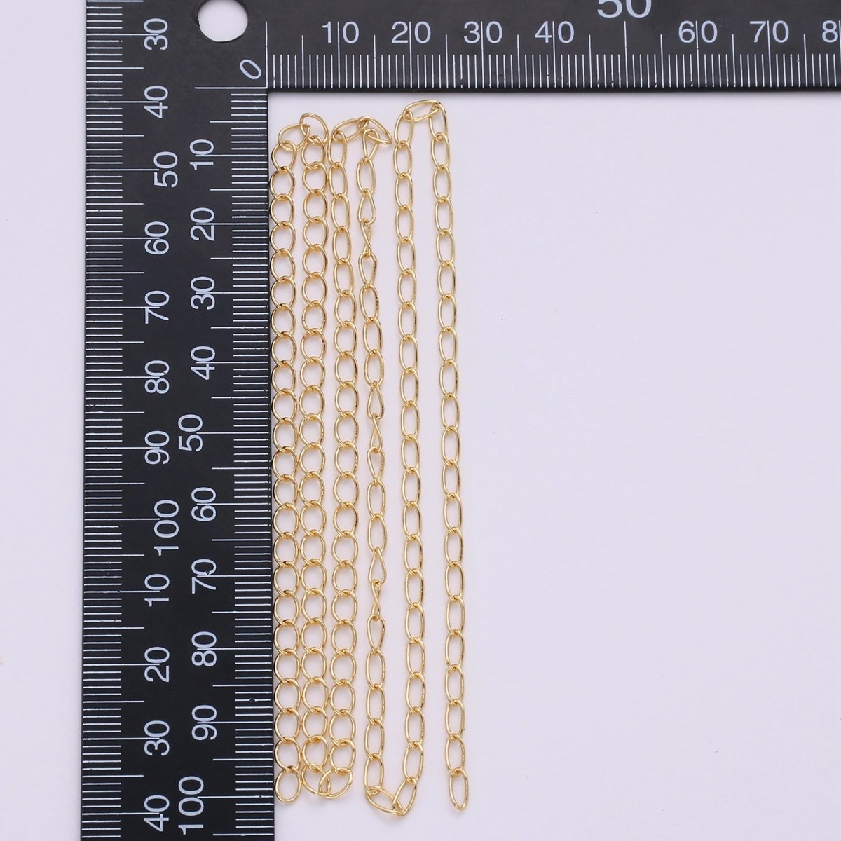 Dainty 16K Gold Filled Oval Cable Chain, 3mm Unfinished Chain by Yard for Necklace Bracelet Supply, LINK Chain | ROLL-131 Clearance Pricing - DLUXCA