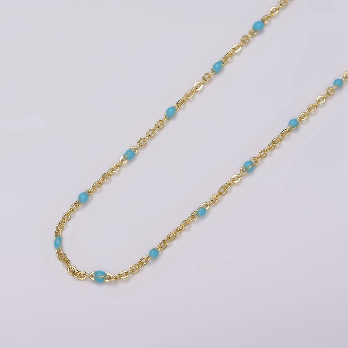Dainty 16k Gold Filled Satellite Enamel Chain By the Yard Wholesale Unfinished Chain by Yard for Bracelet Necklace Minimalist Jewelry | ROLL-1391 ROLL-1392 ROLL-1393 ROLL-1408 - DLUXCA