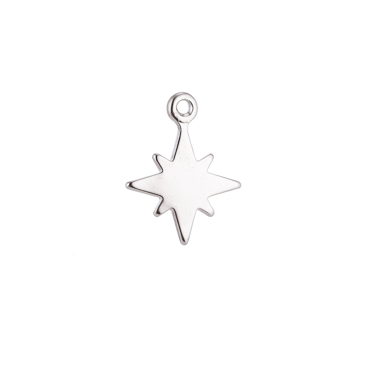 Dainty 18K Gold Fileld Star Burst North Star Sky, Wish Layer Necklace Pendant Charm Bead Earring Finding for Jewelry Making C-126 - DLUXCA