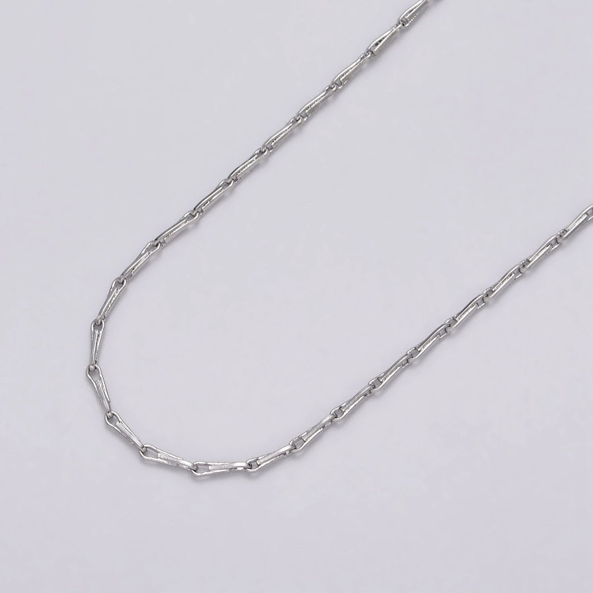 Dainty 24K Gold Filled 1.5mm Barleycorn Unfinished Chain by Yard in Gold & Silver | ROLL-1060, ROLL-1088 Clearance Pricing - DLUXCA