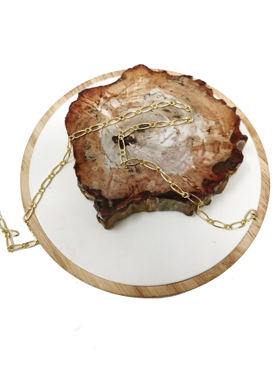 Dainty 24K Gold Filled Figaro Chain by Yard / Unfinished Gold Chain By Yard For Necklace Bracelet Jewelry Making | ROLL-103 Clearance Pricing - DLUXCA