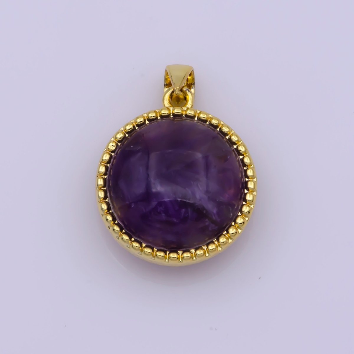 Dainty 24K Gold Filled North Star Charm, Purple Pink Teal Blue Star Coin Pendant For Layer Necklace Earring Bracelet Jewelry Making Supplies I-333 - DLUXCA