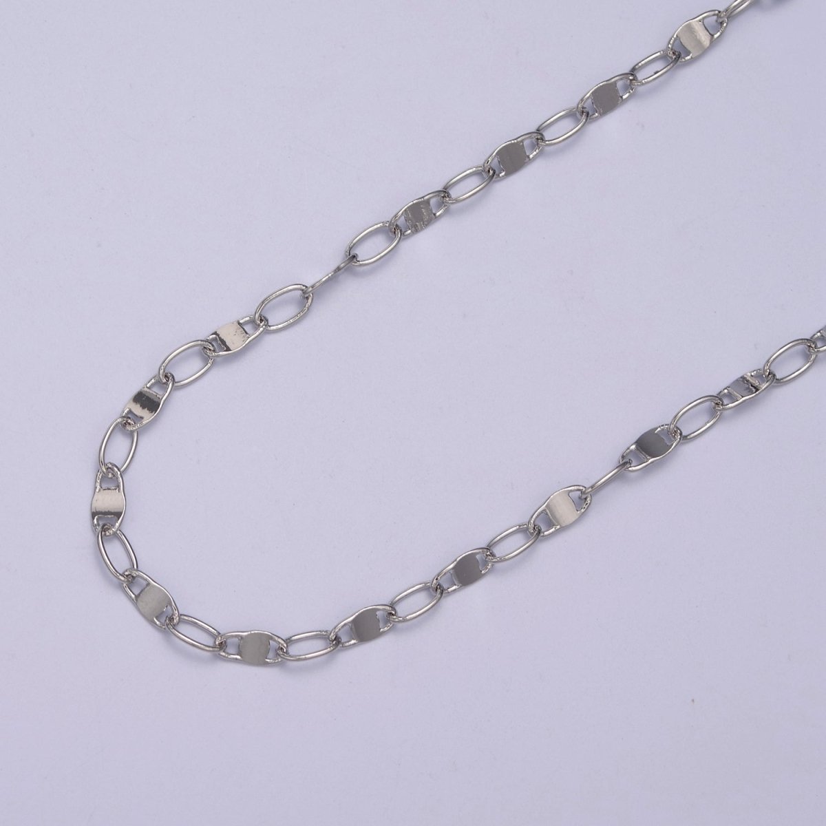 Dainty 24K Gold Filled Scroll Chain with 3mm Width in Gold & Silver, Unfinished Chain For Jewelry Making | ROLL-660, ROLL-661 Clearance Pricing - DLUXCA