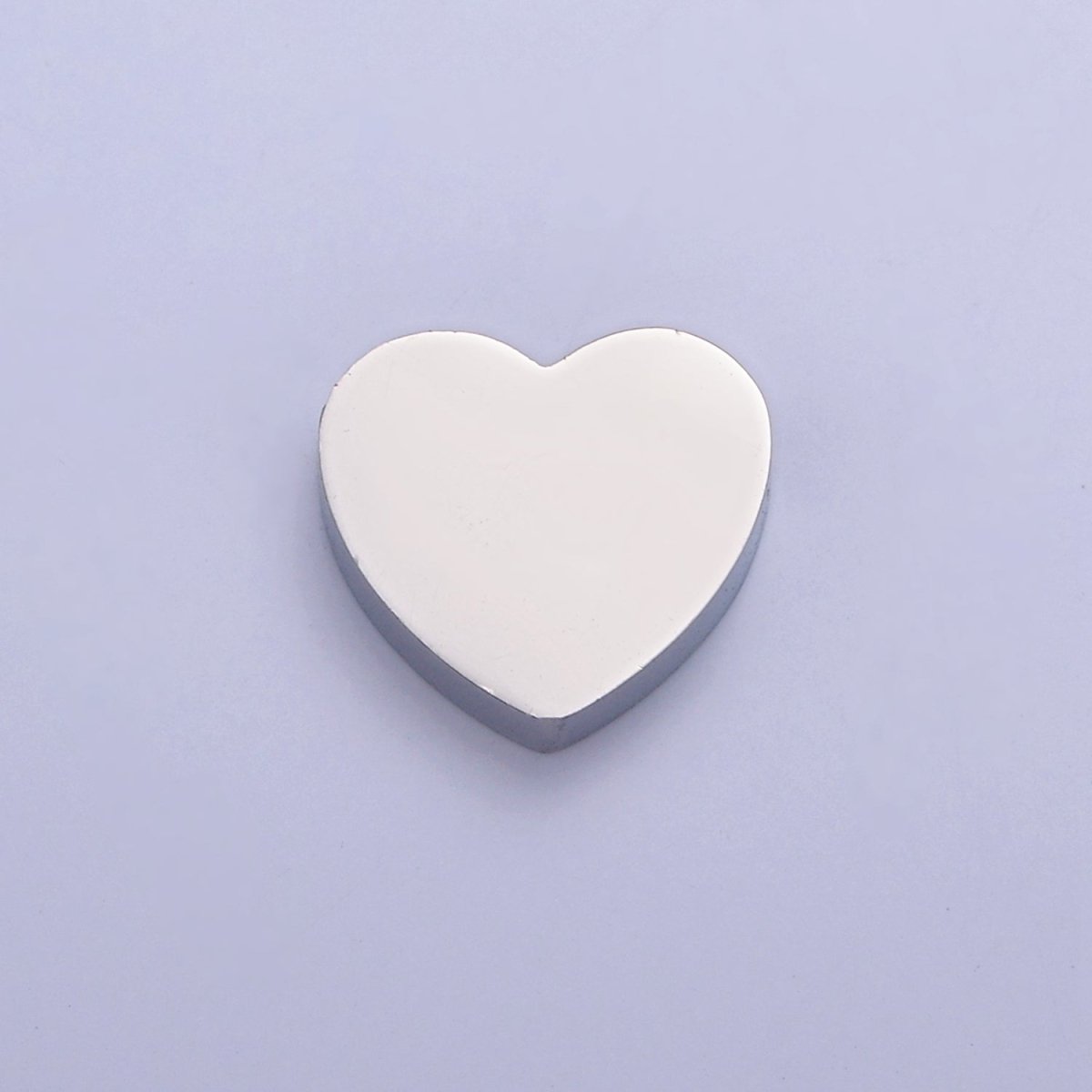 Dainty 9.7x10.6mm Stainless Steel Heart Bead, Jewelry Component For Jewelry Making, W-849 W-850 - DLUXCA