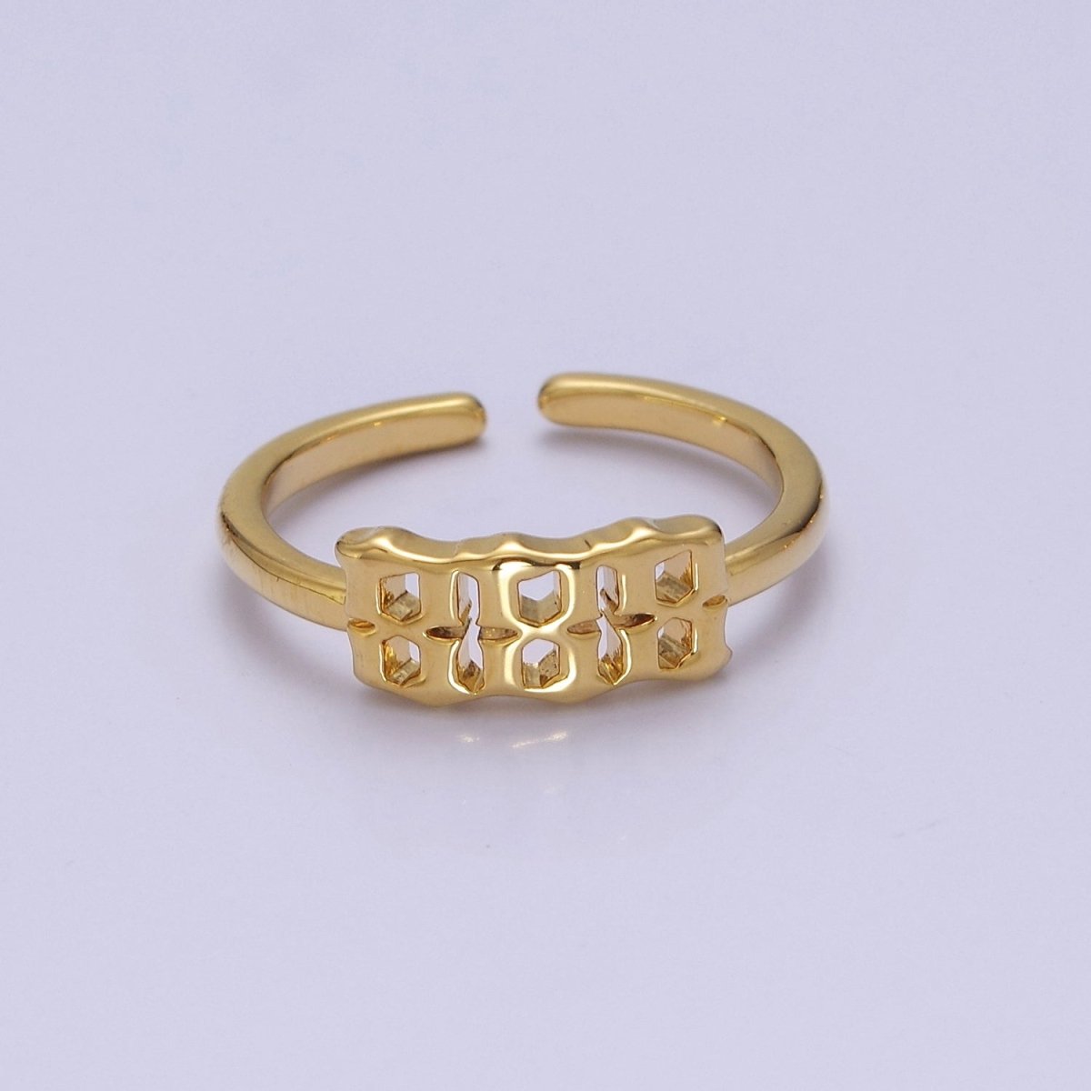 Dainty Angel Number Ring, Minimalist Gold Filled Ring Unisex Personalized Jewelry, Statement Rings O2056-O2064 - DLUXCA