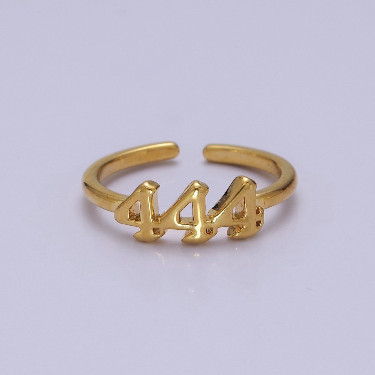 Dainty Angel Number Ring, Minimalist Gold Filled Ring Unisex Personalized Jewelry, Statement Rings O2056-O2064 - DLUXCA
