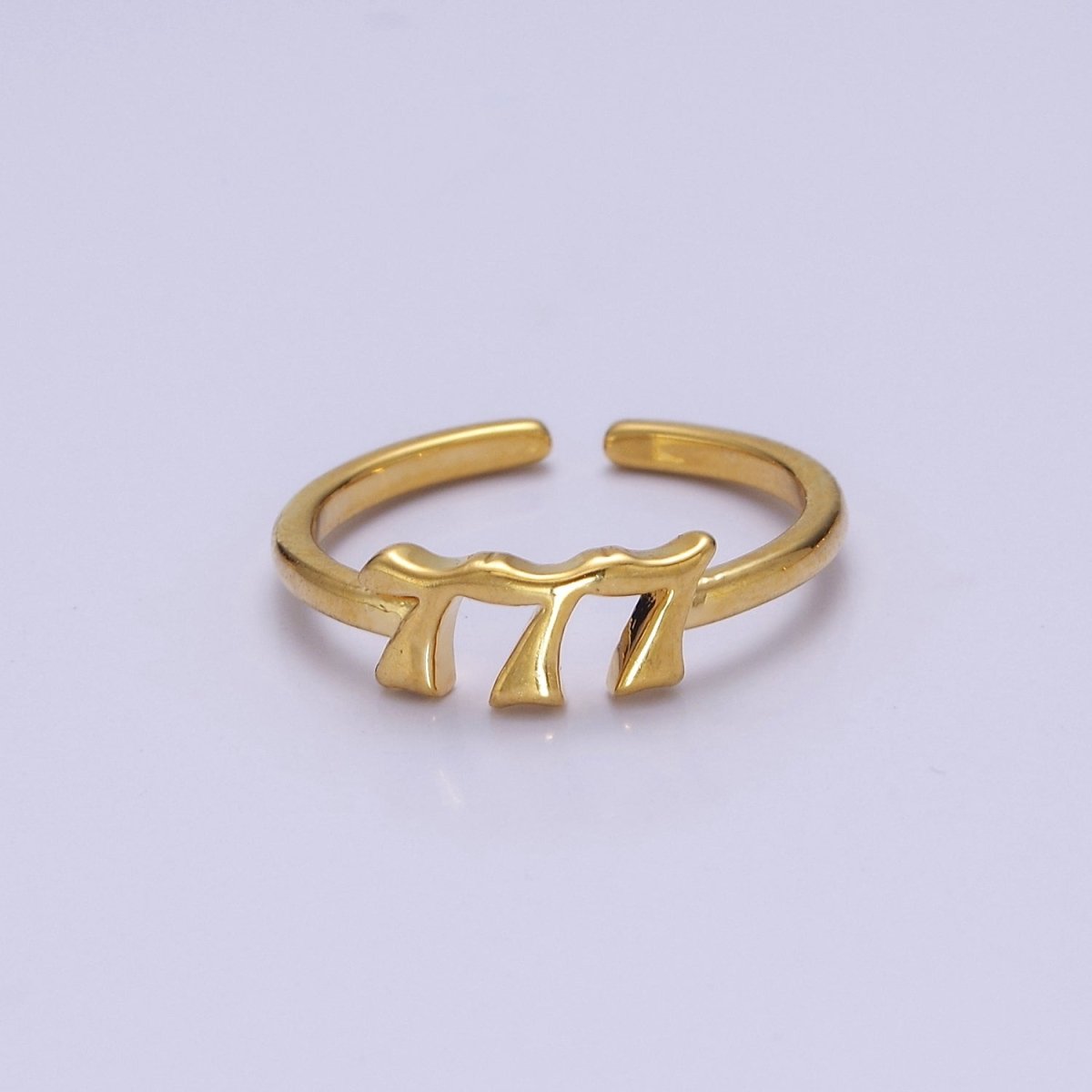 Dainty Angel Number Ring, Minimalist Gold Filled Ring Unisex Personalized Jewelry, Statement Rings O2056-O2064 - DLUXCA