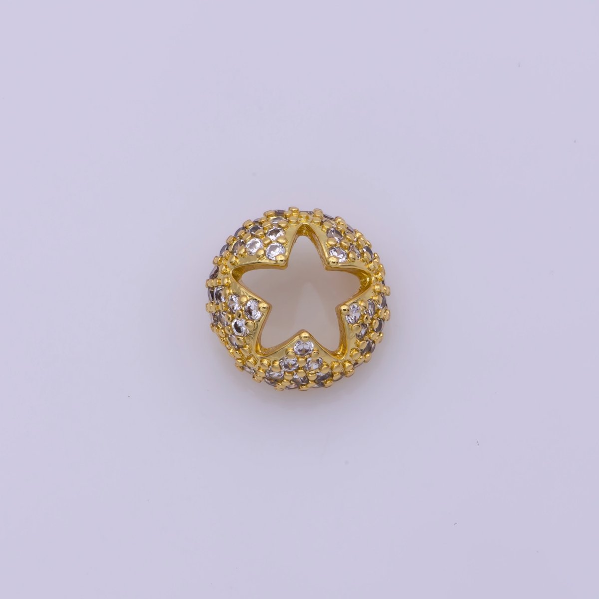 Dainty Bead Hollow Spacer Design Heart Hamsa Hand Moon Star for Bracelet Component N-070 N-076 N-094 N-103 N-104 - DLUXCA