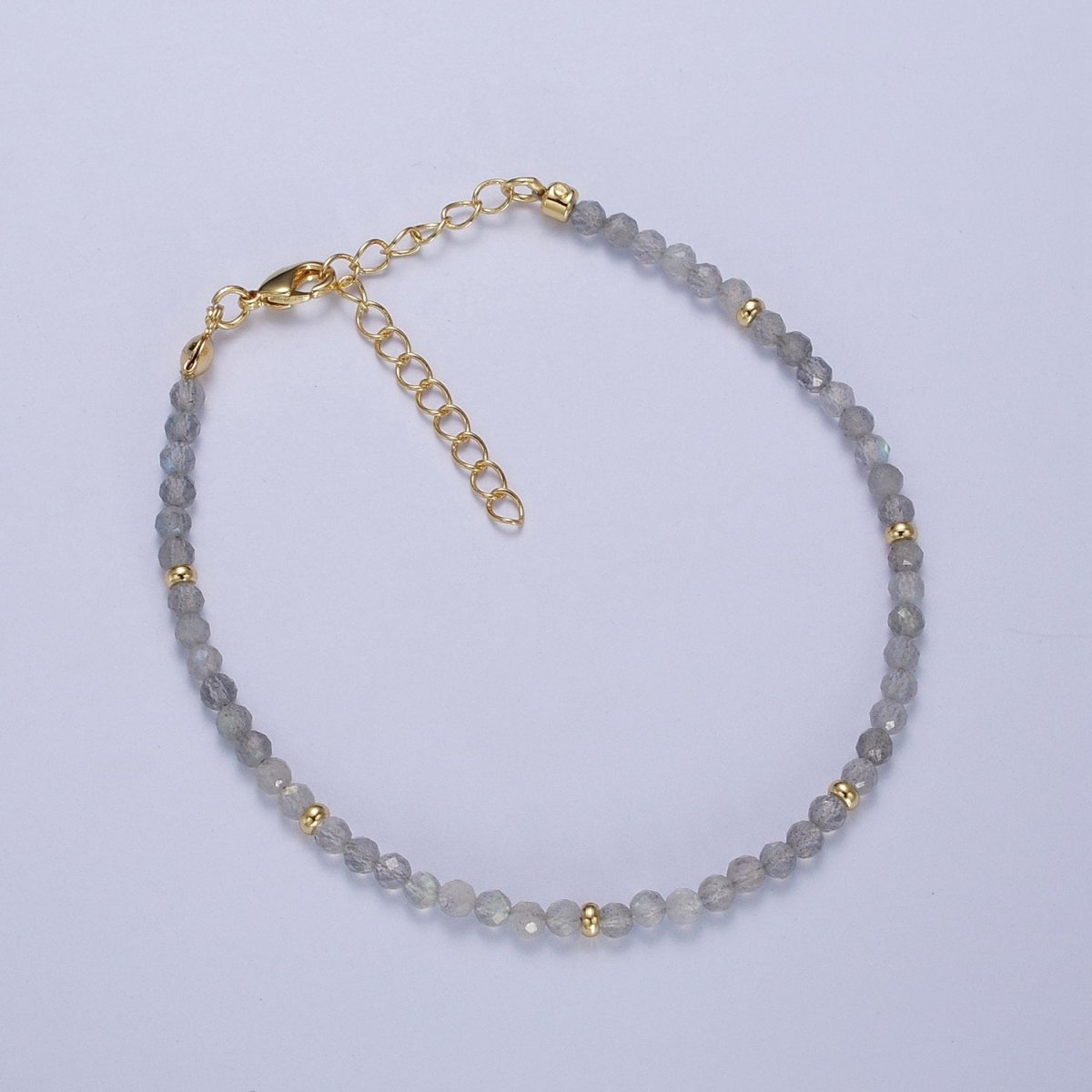 Dainty Beaded Bracelet Tourmaline, Amazonite, Ruby, Amethyst, Moonstone Jewelry Handmade Jewelry | WA-1221 WA-1222 WA-1238 WA-1239 WA-1240 Clearance Pricing - DLUXCA