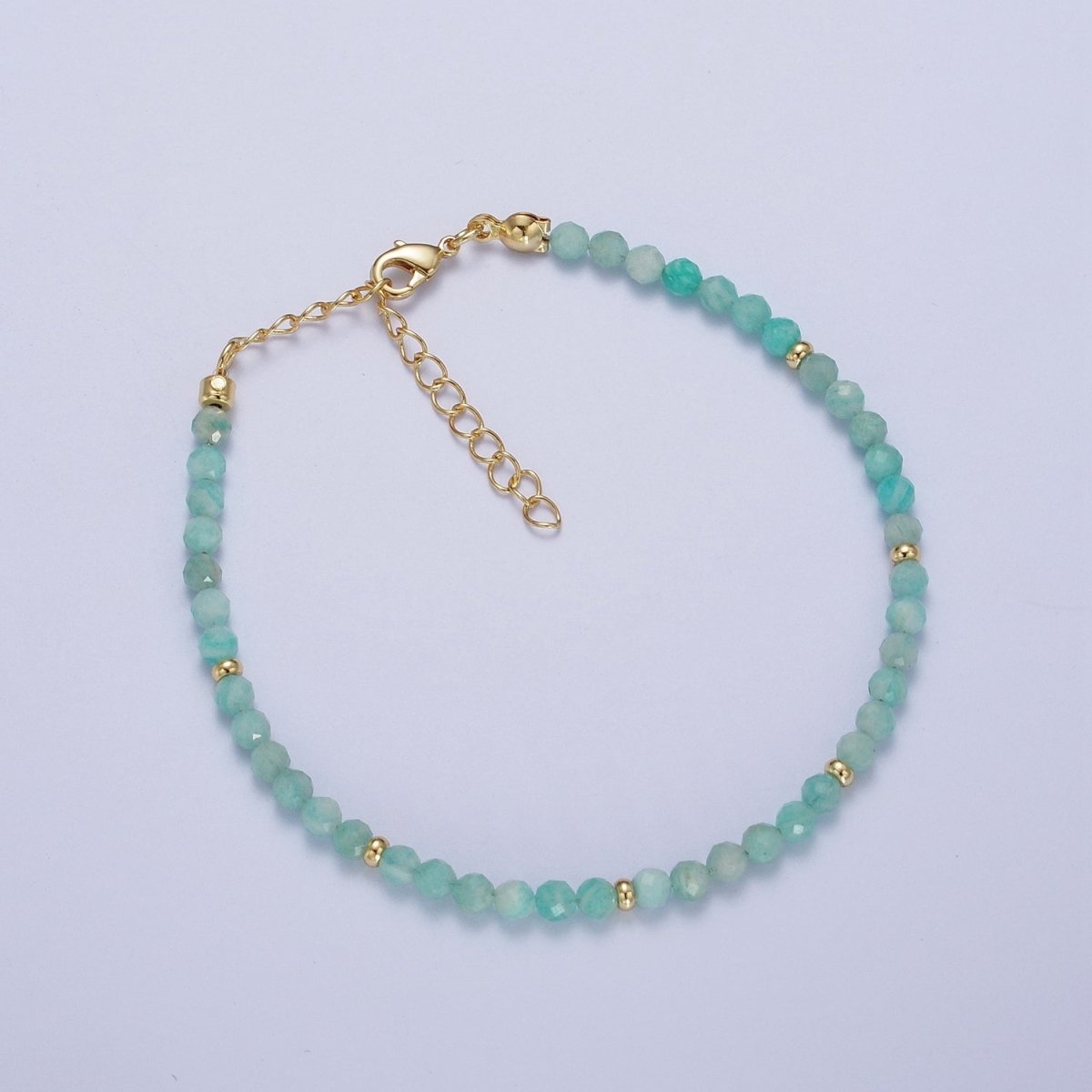 Dainty Beaded Bracelet Tourmaline, Amazonite, Ruby, Amethyst, Moonstone Jewelry Handmade Jewelry | WA-1221 WA-1222 WA-1238 WA-1239 WA-1240 Clearance Pricing - DLUXCA