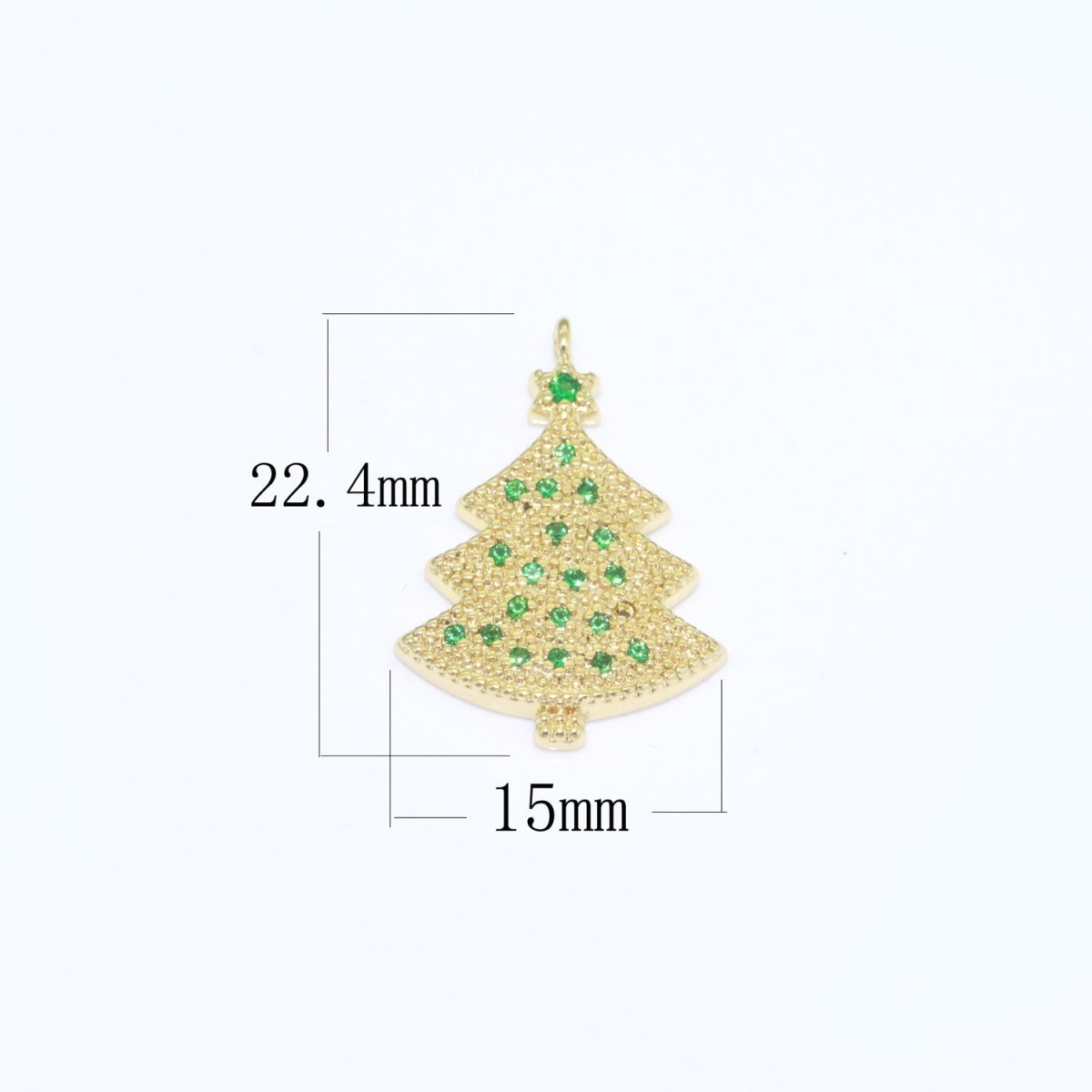 Dainty Christmas charms Micro Pave Holiday Collection Santa, Snow, Stocking, Snow man, Reindeer, Tree Pendant for DiY Jewelry Necklace Bracelet Earring Accessory F-902 F-903 M-594 - M-604 - DLUXCA