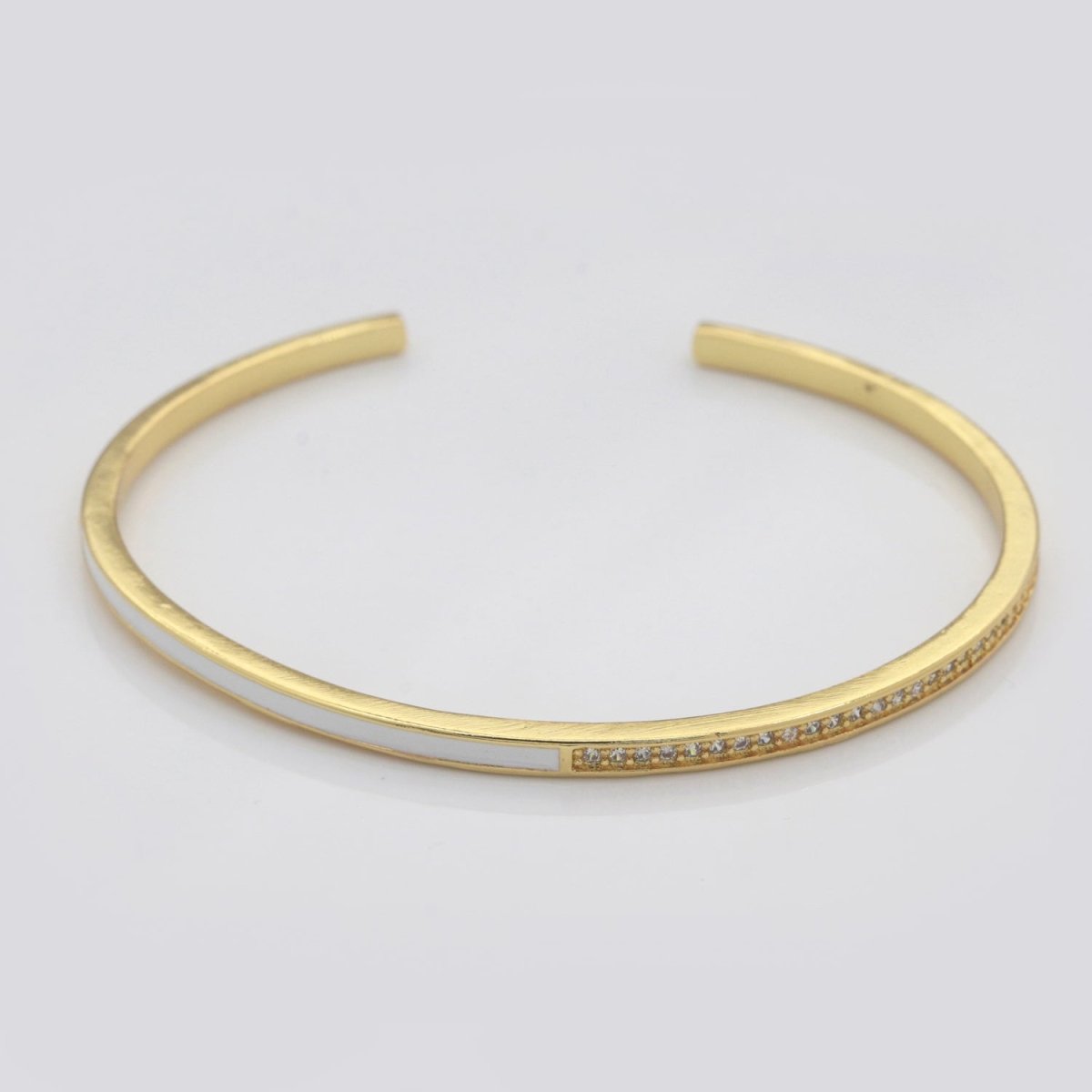 Dainty Cuff Bracelet Minimalist Bangle For Stacking Jewelry | WA-289 to WA-292 Clearance Pricing - DLUXCA