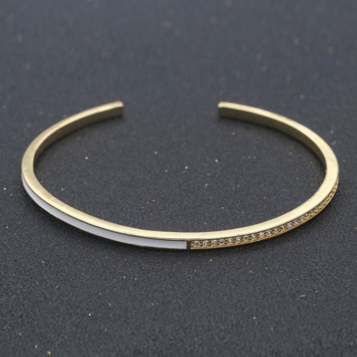 Dainty Cuff Bracelet Minimalist Bangle For Stacking Jewelry | WA-289 to WA-292 Clearance Pricing - DLUXCA