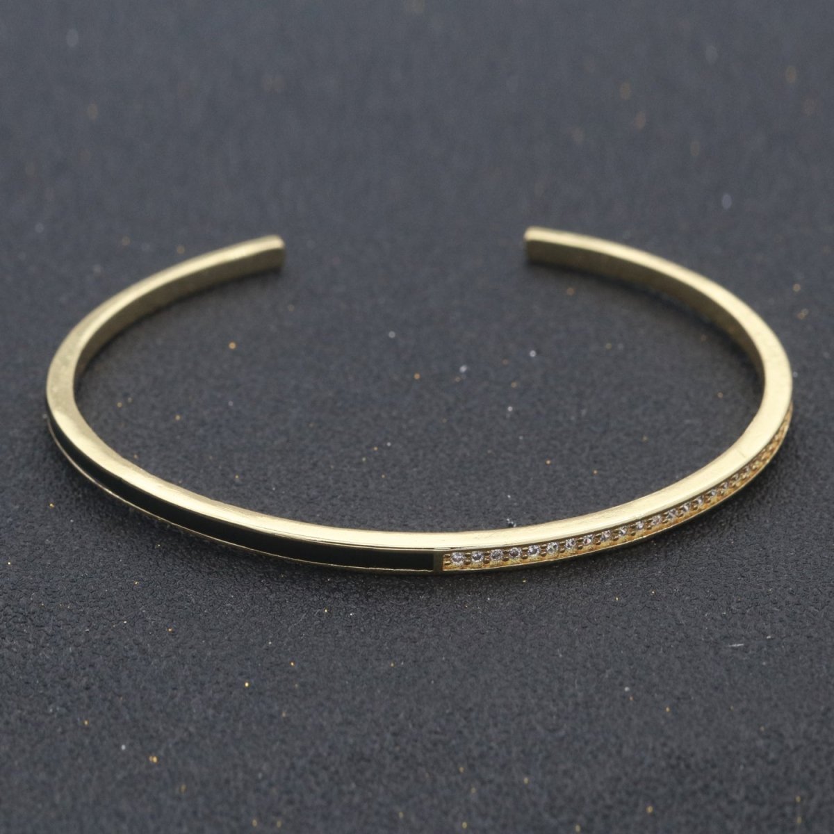 Dainty Cuff Bracelet Minimalist Bangle For Stacking Jewelry | WA-289 to WA-292 Clearance Pricing - DLUXCA