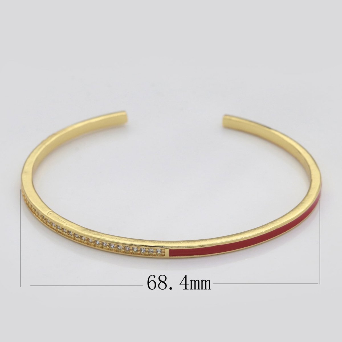 Dainty Cuff Bracelet Minimalist Bangle For Stacking Jewelry | WA-289 to WA-292 Clearance Pricing - DLUXCA