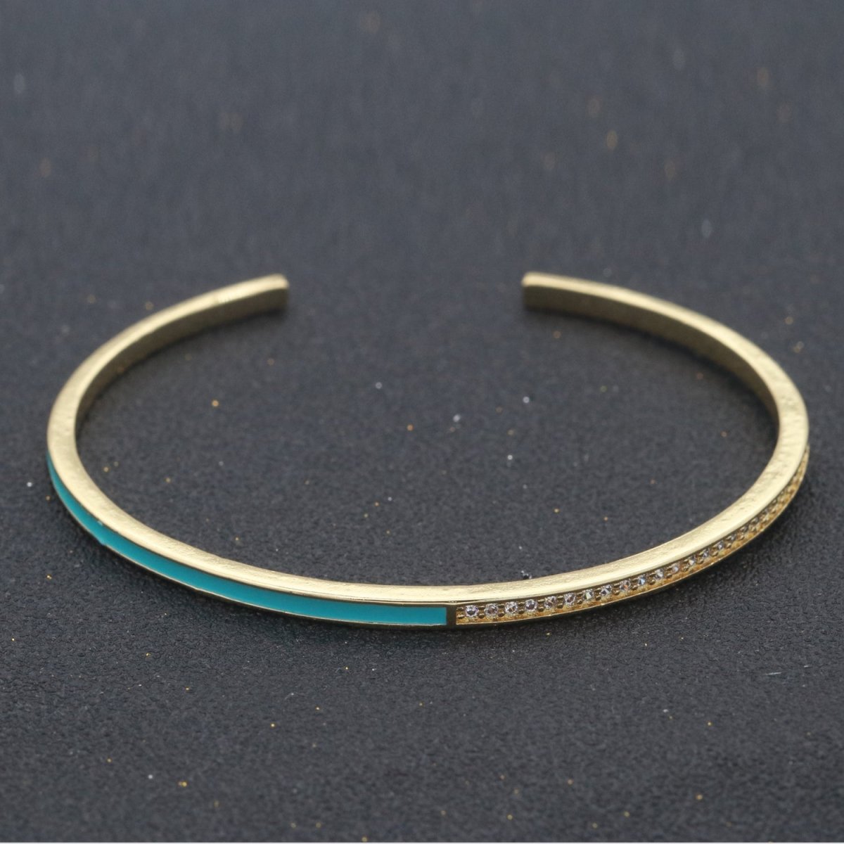 Dainty Cuff Bracelet Minimalist Bangle For Stacking Jewelry | WA-289 to WA-292 Clearance Pricing - DLUXCA