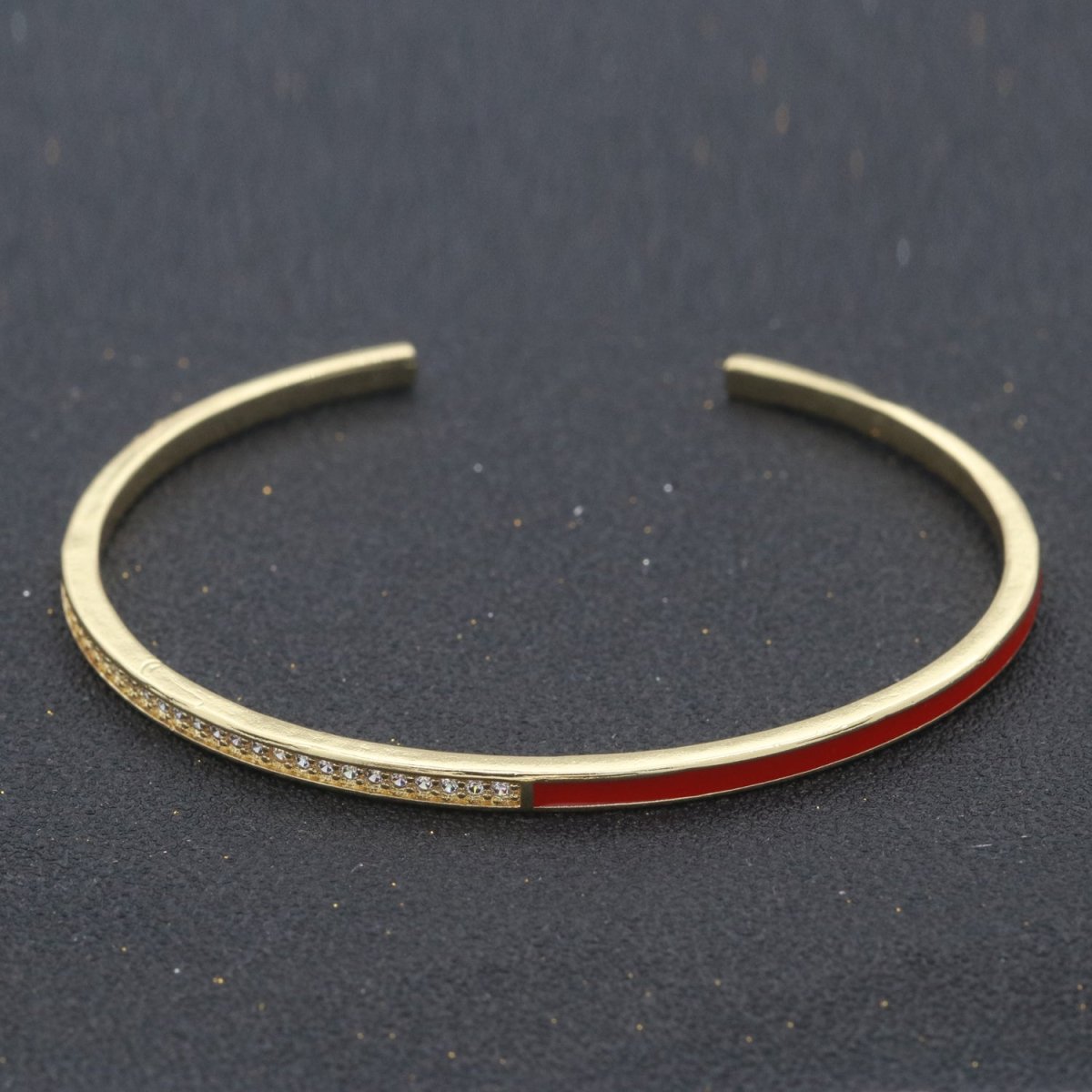 Dainty Cuff Bracelet Minimalist Bangle For Stacking Jewelry | WA-289 to WA-292 Clearance Pricing - DLUXCA