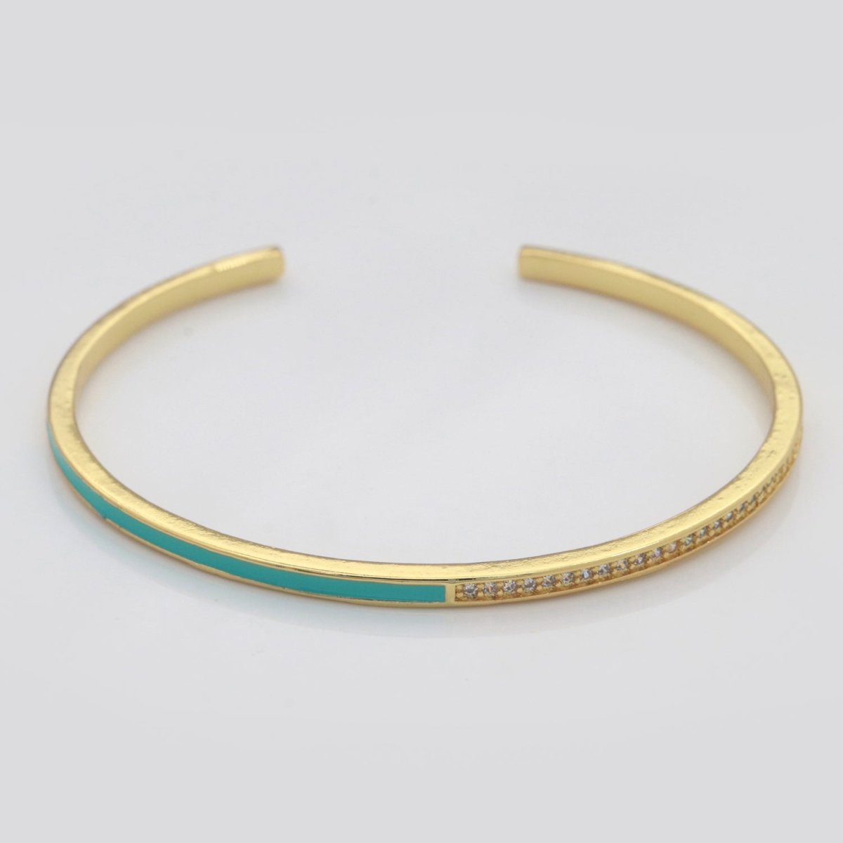 Dainty Cuff Bracelet Minimalist Bangle For Stacking Jewelry | WA-289 to WA-292 Clearance Pricing - DLUXCA