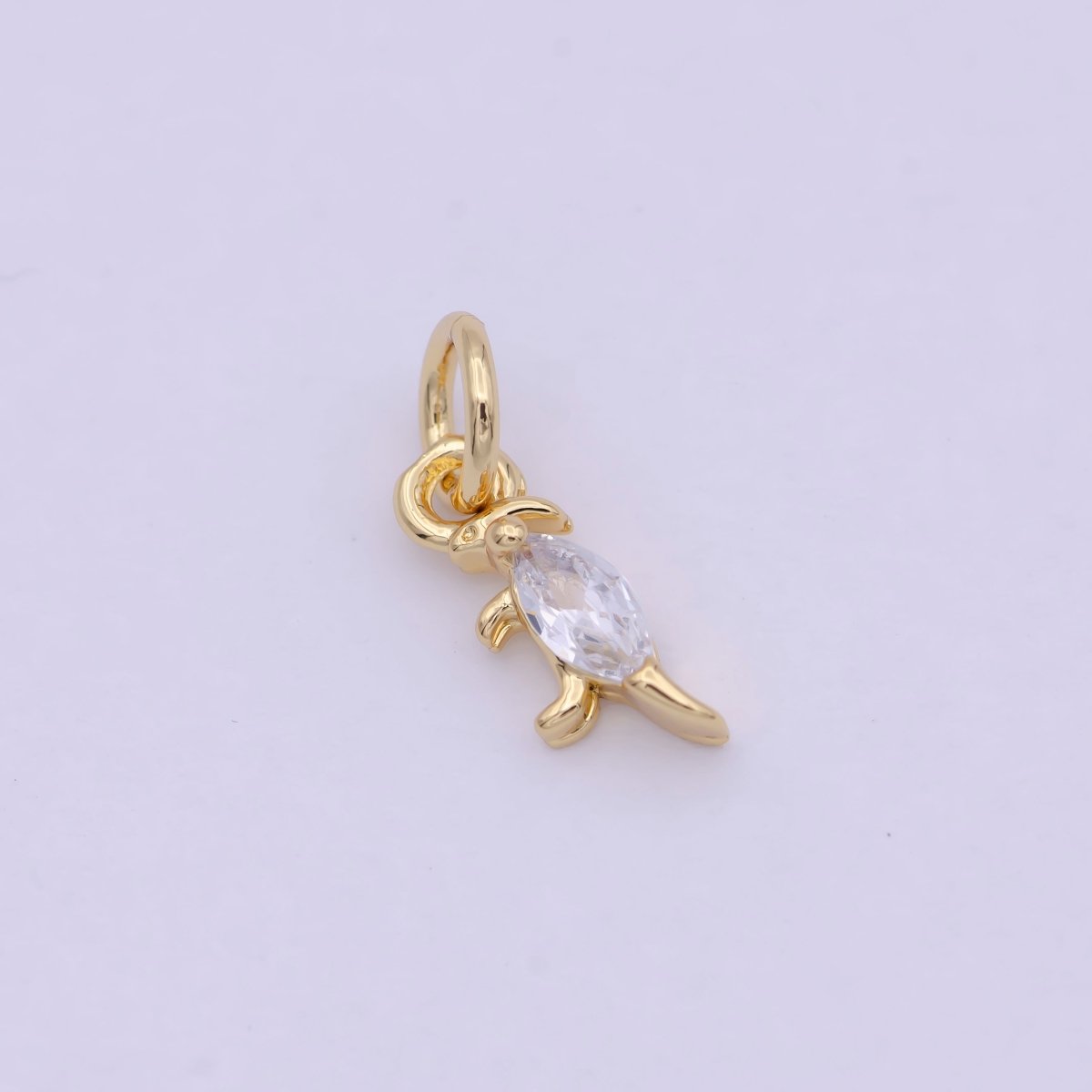 Dainty Dino Charm • Minimalist Mini Dinosaurus Charm • Cute Kawaii Dino Pendant for Earring Necklace Bracelet C-191 C-215 C-219 C-228 C-251 C-256 C-258 C-289 - DLUXCA