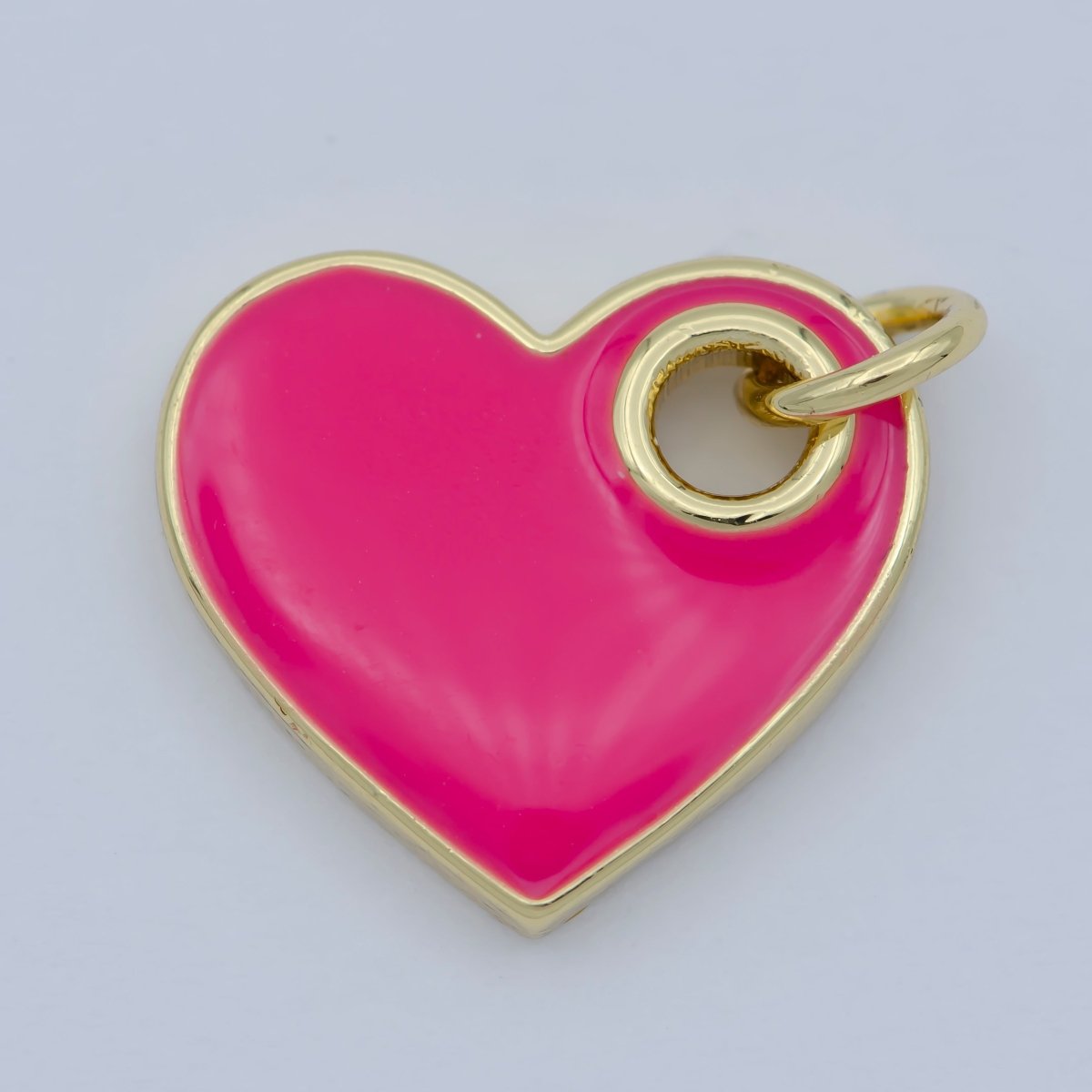 Dainty Enamel Heart Charm Colorful Sideways Heart Pendant Necklace Earring Bracelet Supply for Love Dainty Minimalist Heart Blue Pink Red M-298-M-302 - DLUXCA