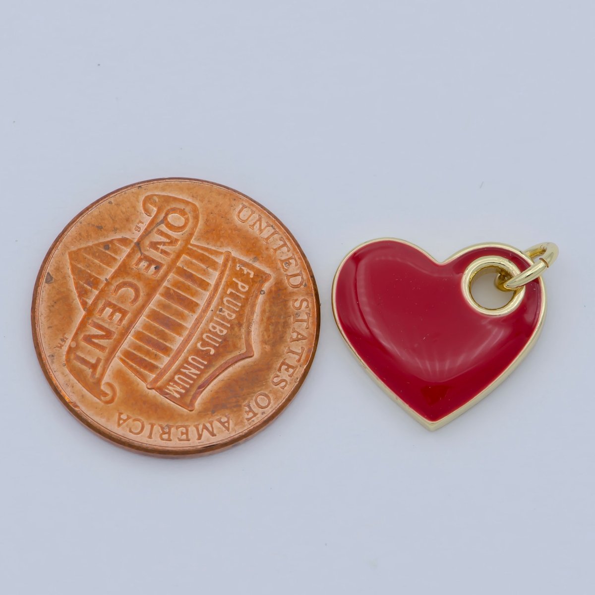 Dainty Enamel Heart Charm Colorful Sideways Heart Pendant Necklace Earring Bracelet Supply for Love Dainty Minimalist Heart Blue Pink Red M-298-M-302 - DLUXCA