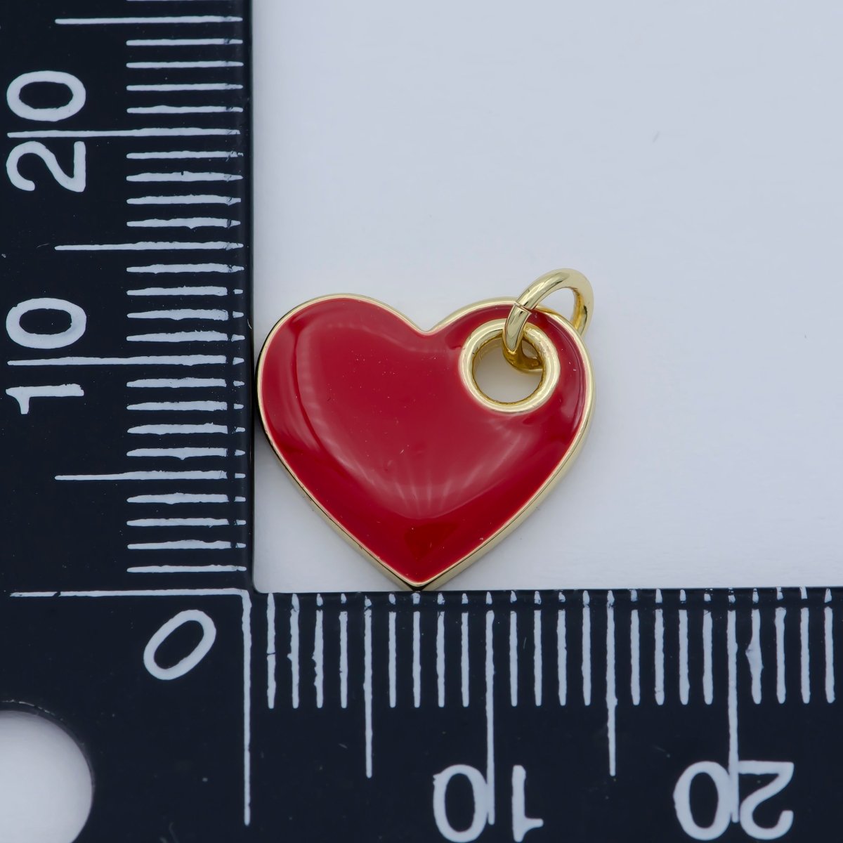 Dainty Enamel Heart Charm Colorful Sideways Heart Pendant Necklace Earring Bracelet Supply for Love Dainty Minimalist Heart Blue Pink Red M-298-M-302 - DLUXCA