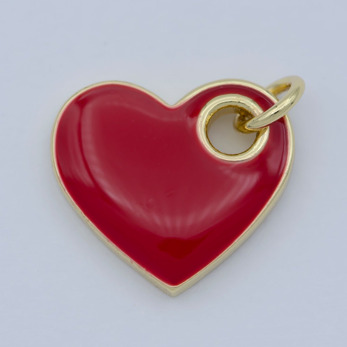 Dainty Enamel Heart Charm Colorful Sideways Heart Pendant Necklace Earring Bracelet Supply for Love Dainty Minimalist Heart Blue Pink Red M-298-M-302 - DLUXCA