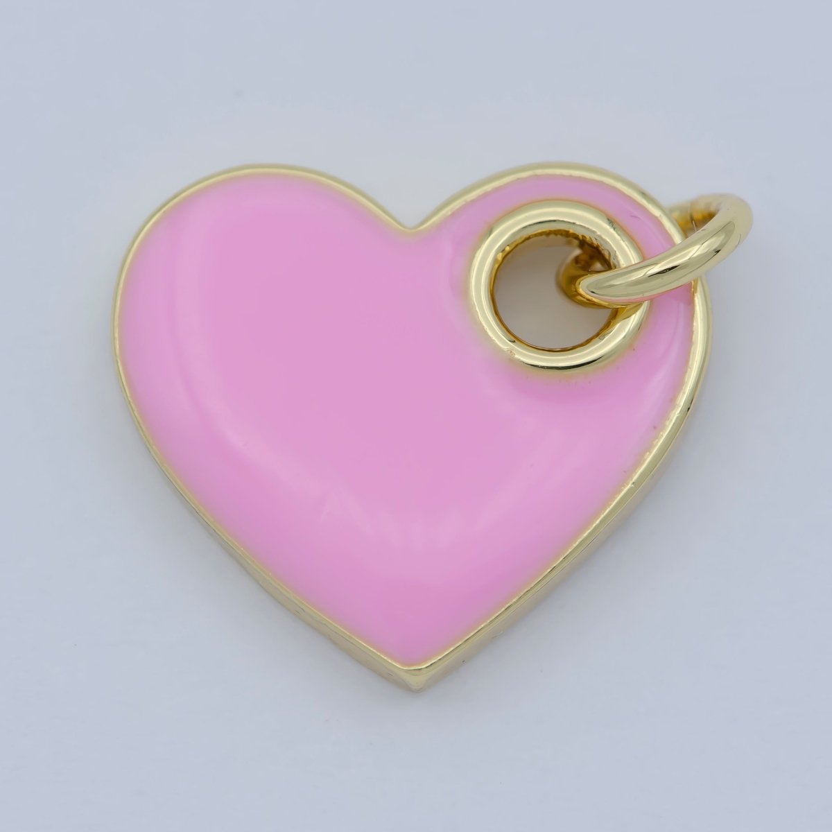 Dainty Enamel Heart Charm Colorful Sideways Heart Pendant Necklace Earring Bracelet Supply for Love Dainty Minimalist Heart Blue Pink Red M-298-M-302 - DLUXCA