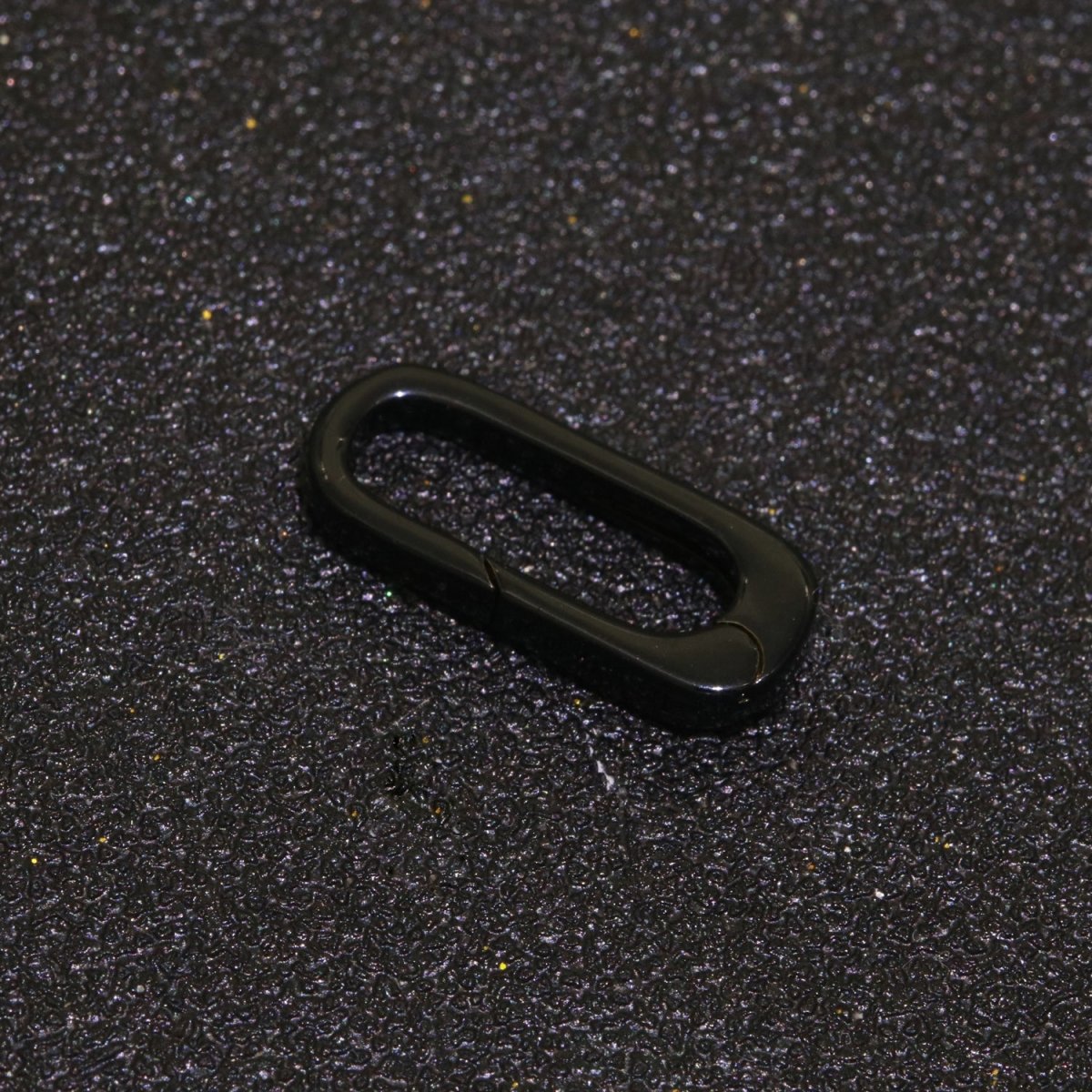 Dainty Enamel Spring Gate Ring, Push Gate ring, 18.5mm Oval Ring, Charm Holder Pink Green Red Clasp for Link Connector Clasp L-419~L-427 - DLUXCA